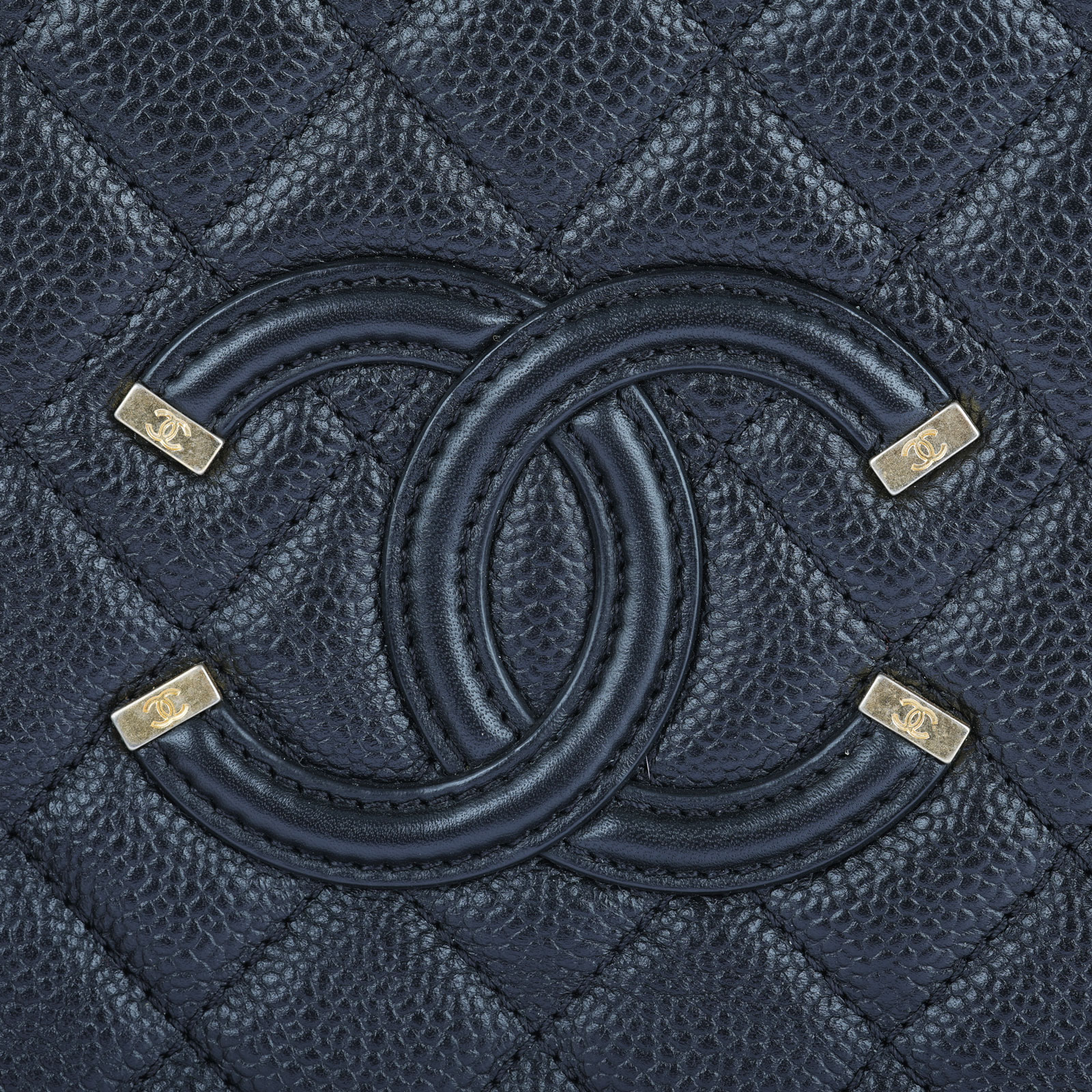 香奈兒 CHANEL Vanity Case 中型 化妝箱 A93343 27開黑金菱格Vanity Case 肩背包 防塵袋