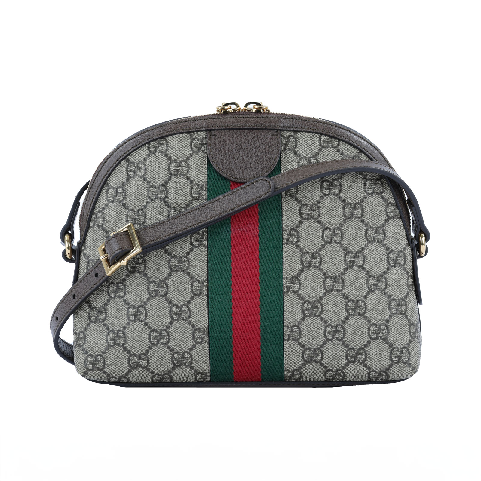 古馳 GUCCI Ophidia GG 小型 斜背 肩背包 499621 棕Ophidia 貝殼包 防塵袋