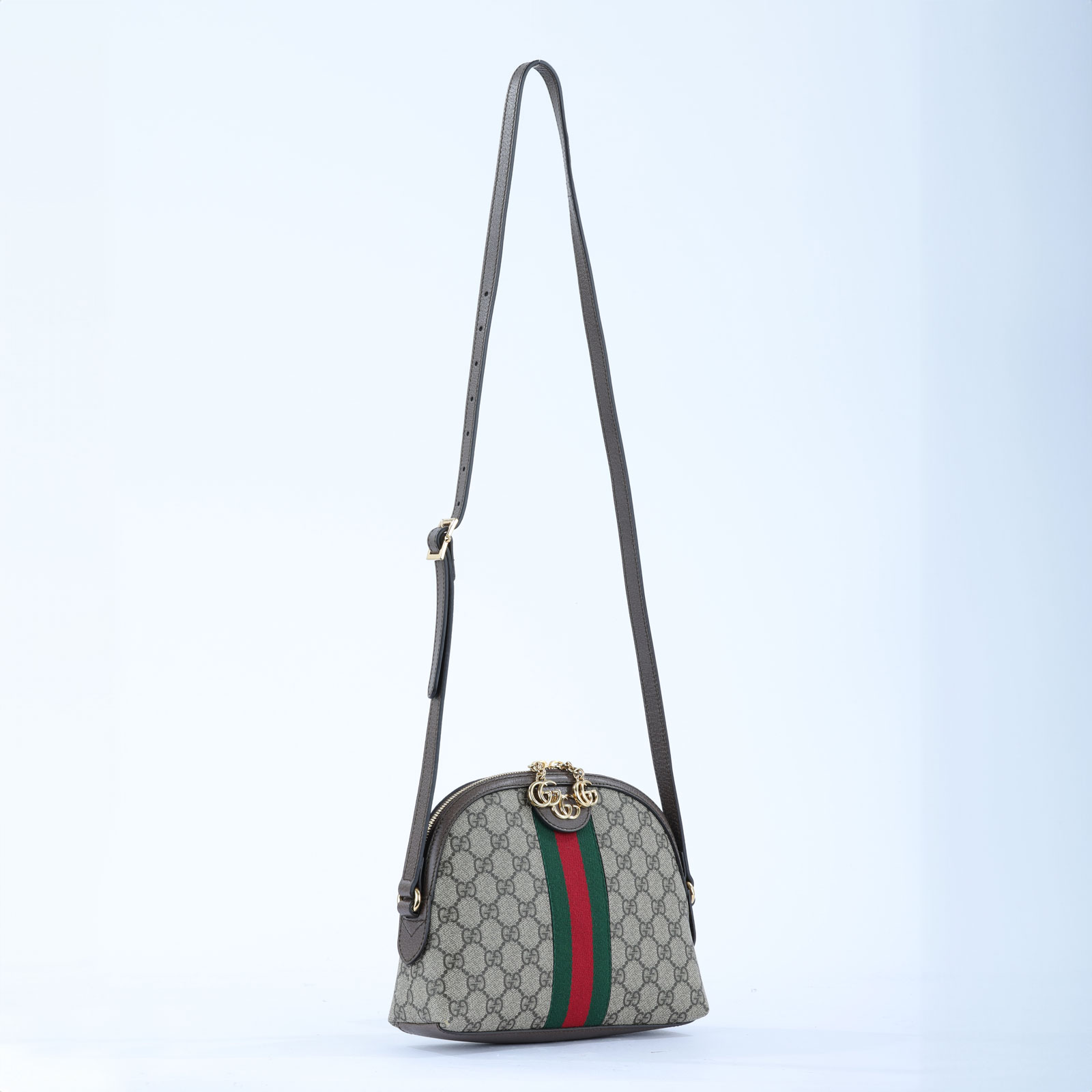 古馳 GUCCI Ophidia GG 小型 斜背 肩背包 499621 棕Ophidia 貝殼包 防塵袋