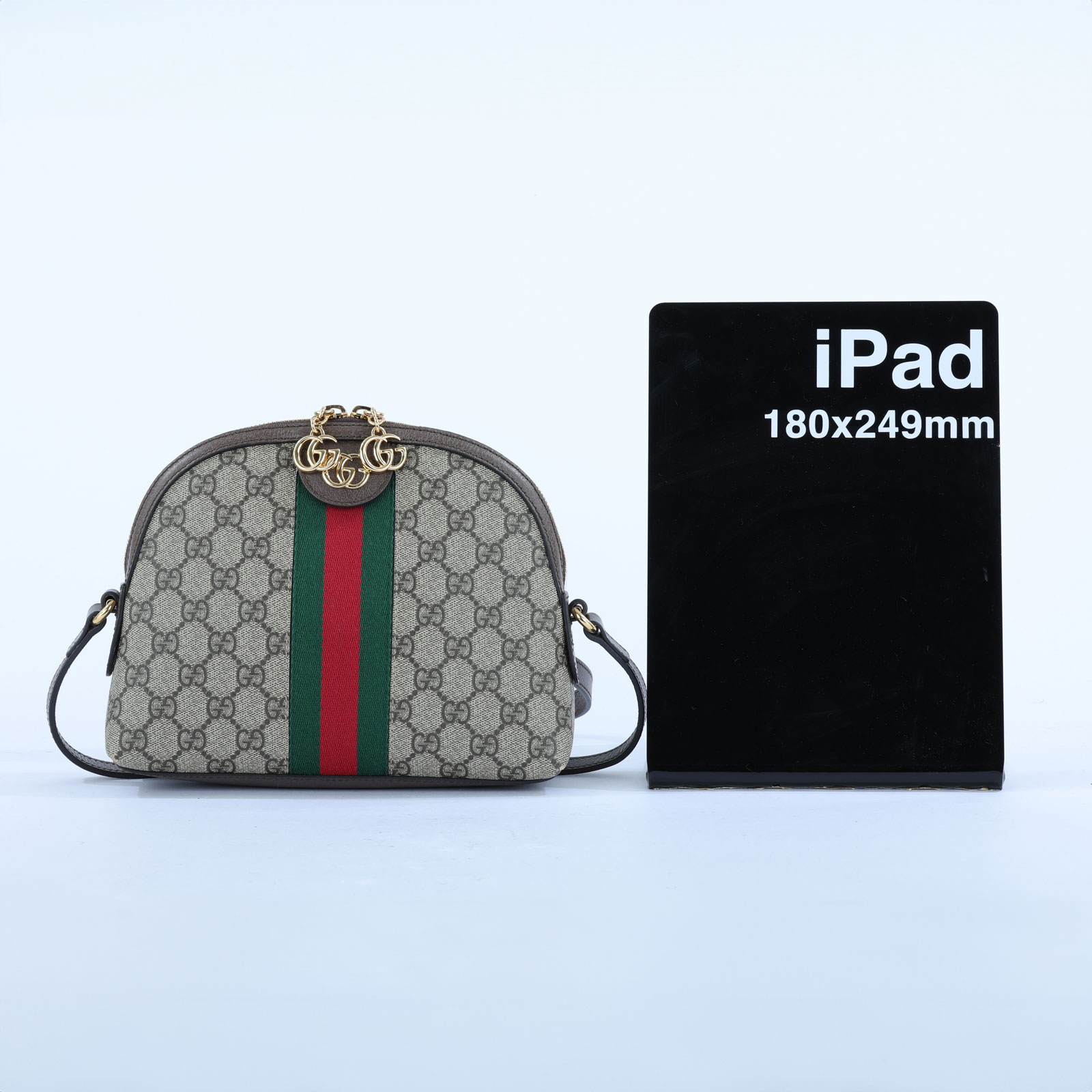 古馳 GUCCI Ophidia GG 小型 斜背 肩背包 499621 棕Ophidia 貝殼包 防塵袋