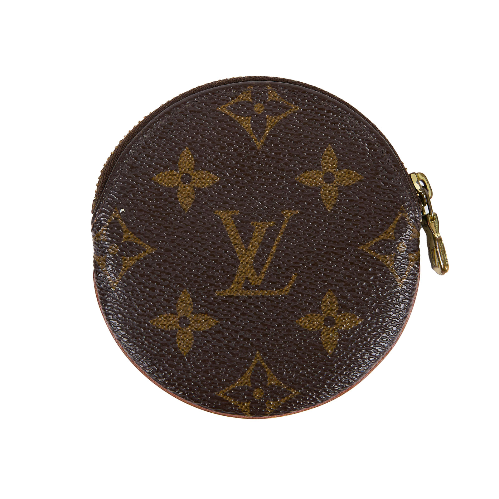 路易威登 LOUIS VUITTON 圓形零錢包 經典帆布 M61926 原花圓形零錢包 防塵袋