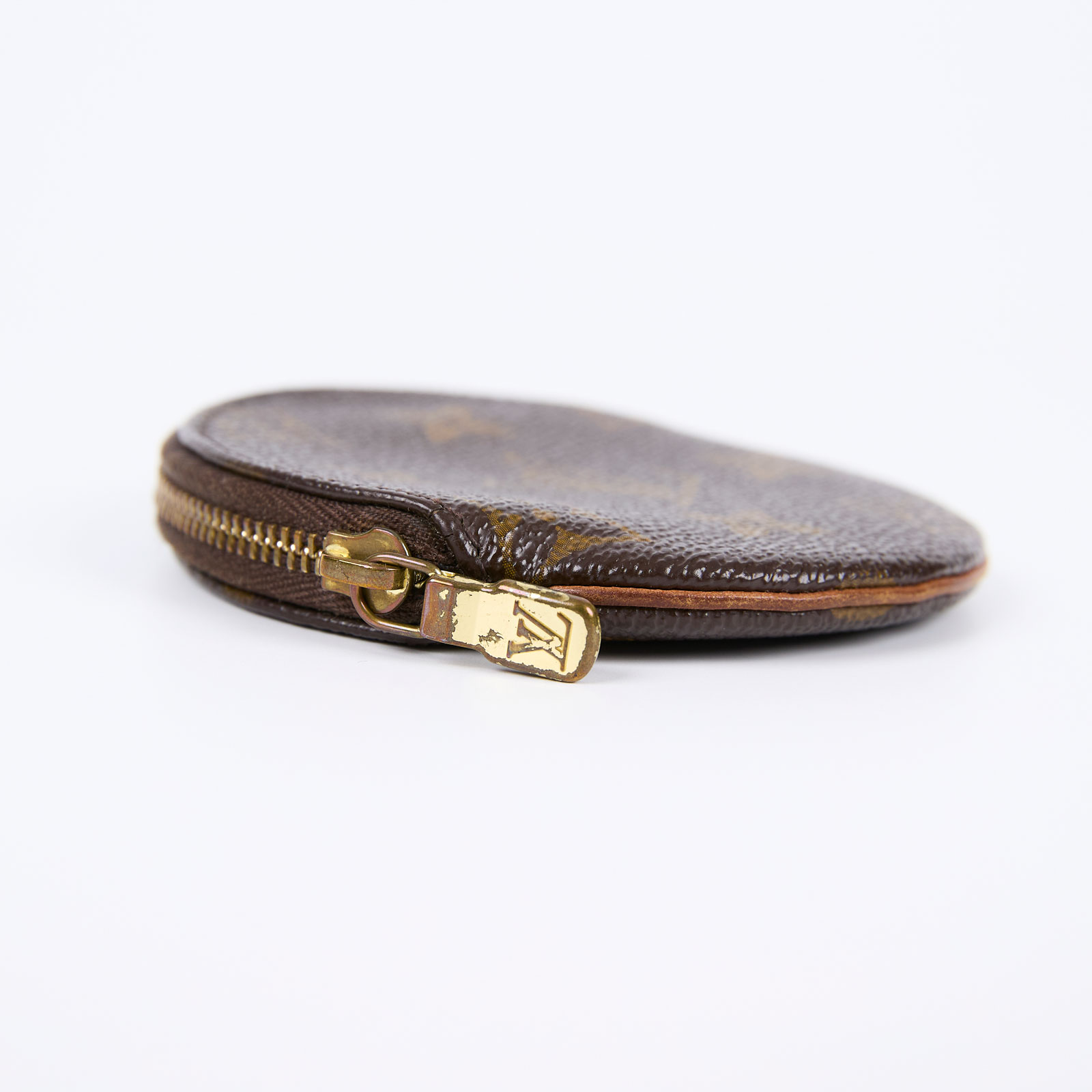 路易威登 LOUIS VUITTON 圓形零錢包 經典帆布 M61926 原花圓形零錢包 防塵袋