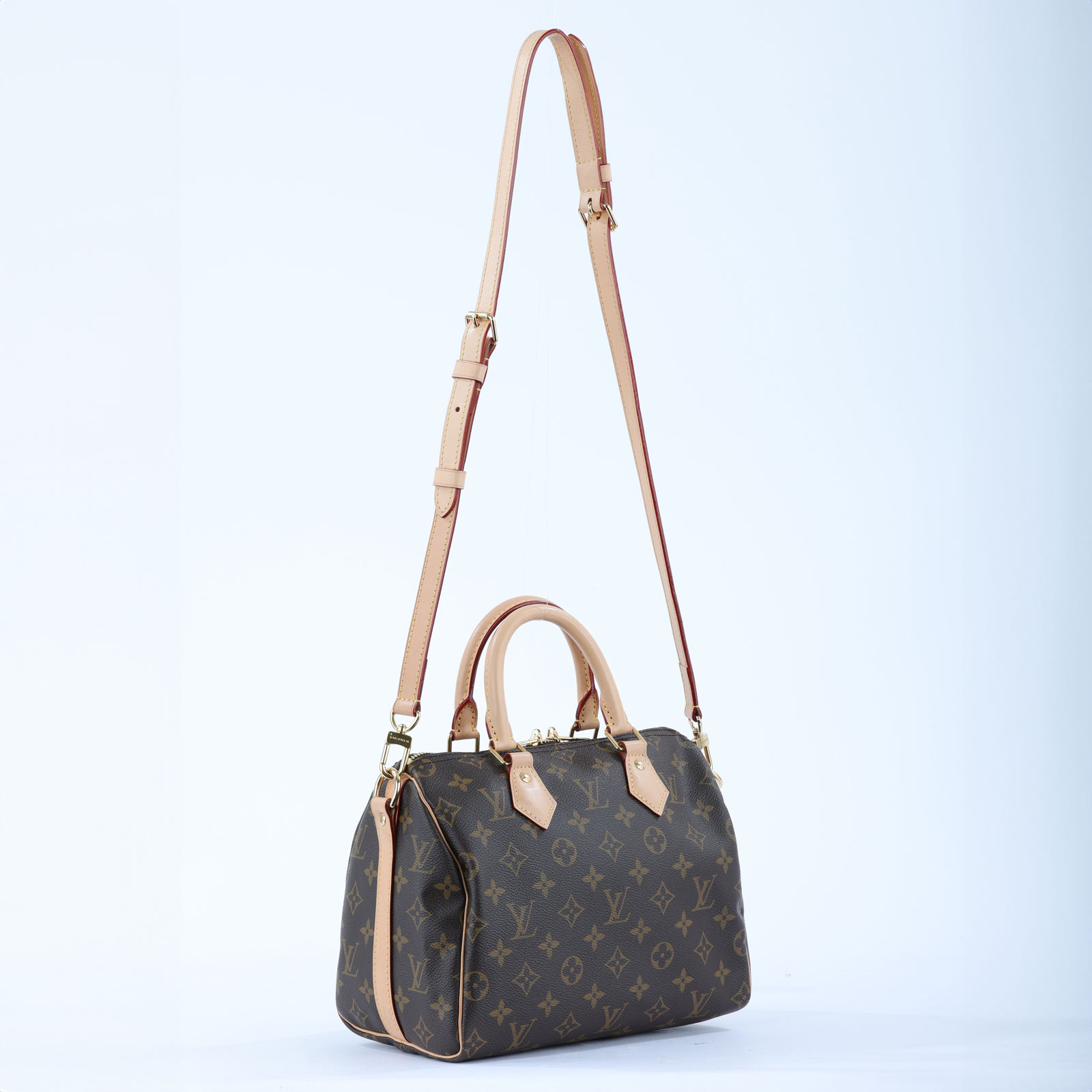 路易威登 LOUIS VUITTON Speedy Bandoulière 25  波士頓包 手提包 經典帆布 M46977 晶片款  原廠盒子/防塵袋/鎖組