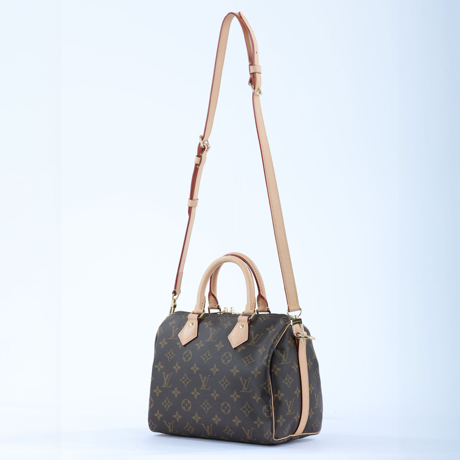 路易威登 LOUIS VUITTON Speedy Bandoulière 25  波士頓包 手提包 經典帆布 M46977 晶片款  原廠盒子/防塵袋/鎖組