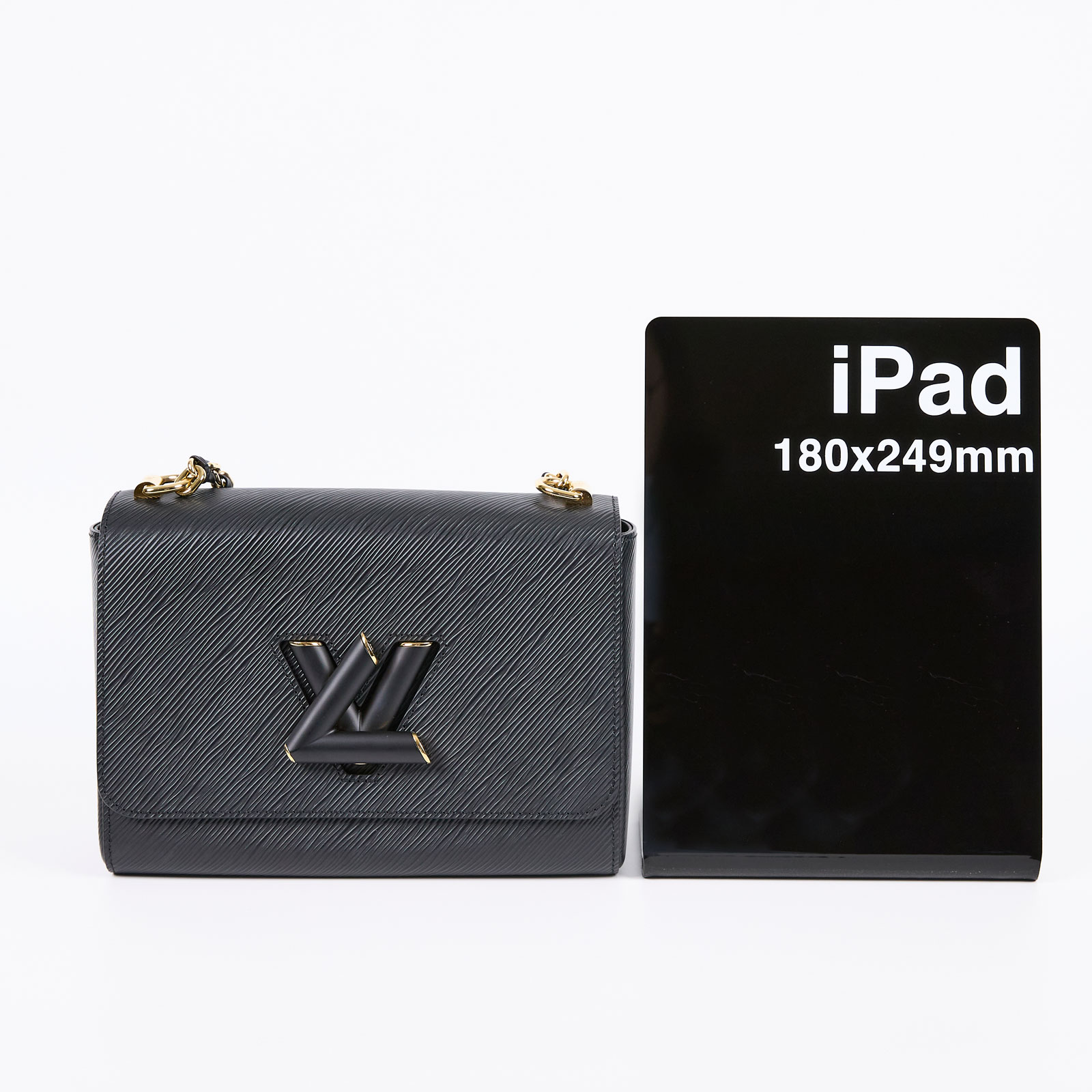 路易威登 LOUIS VUITTON Twist MM 小羊皮 扭鎖 單肩包 Epi皮革 黑色 M21117 晶片款  原廠盒子/防塵袋/購買證明