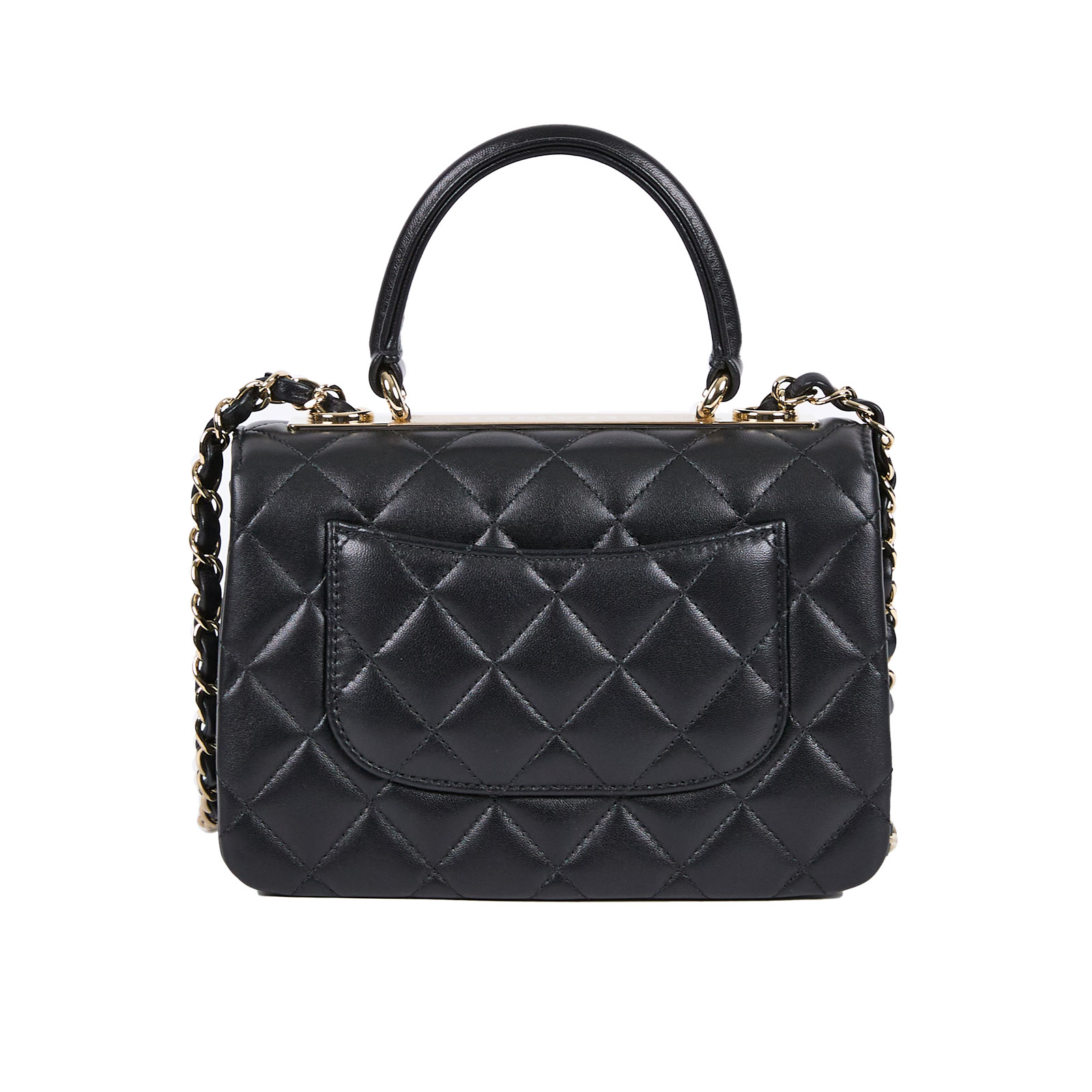 香奈兒 CHANEL Trendy CC 迷你 手把 口蓋包 AS4654 晶片款 黑羊TRENDY CC MINI 防塵袋