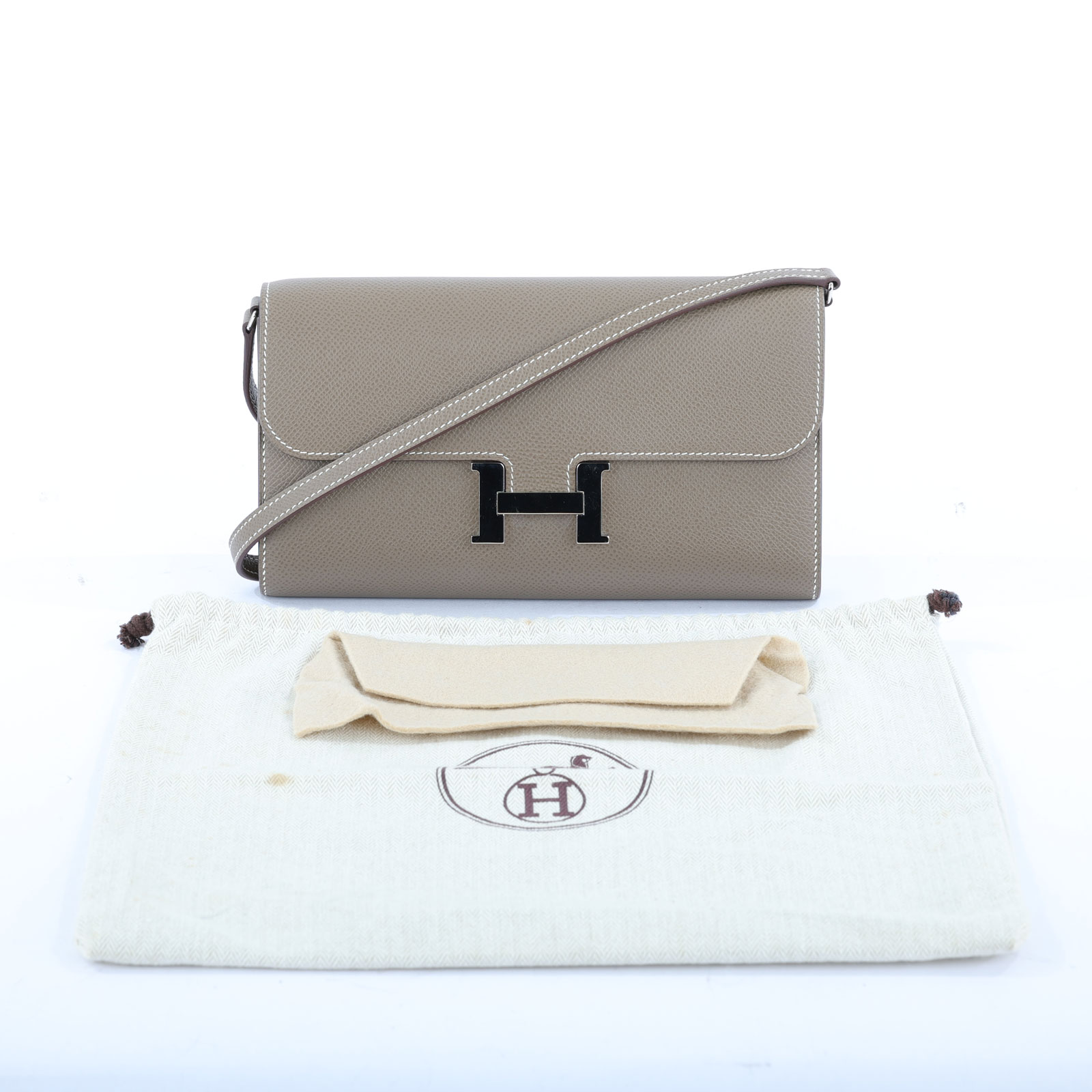愛馬仕 Hermès Constance to go 康康包 長夾  CNTG Z刻 大象灰CONSTANCE TO GO 防塵袋