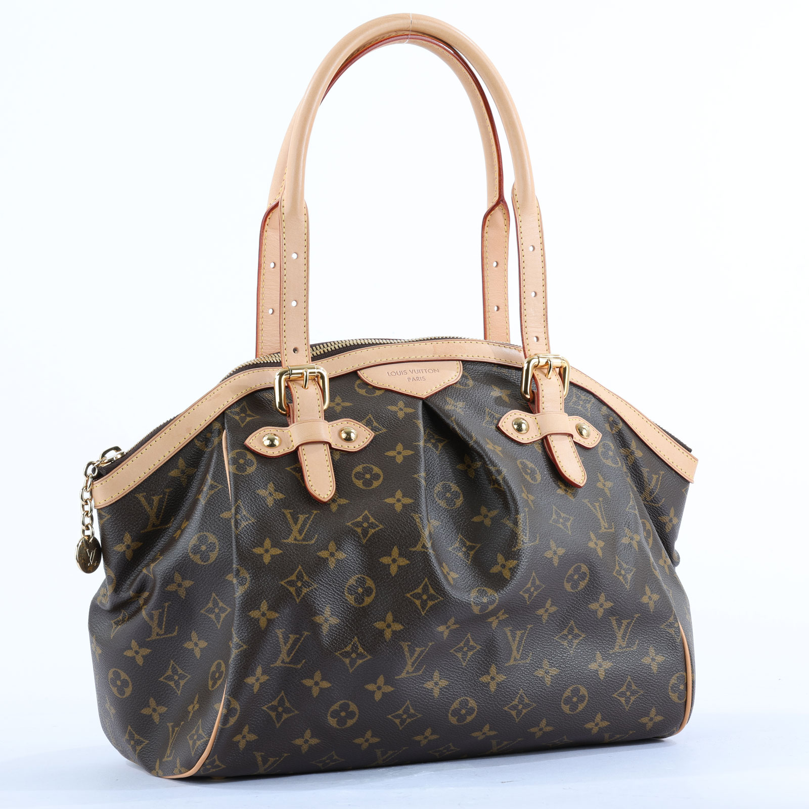 路易威登 LOUIS VUITTON Tivoli 手提包 經典帆布 M40144 棕原花TIVOLI GM 無附屬品