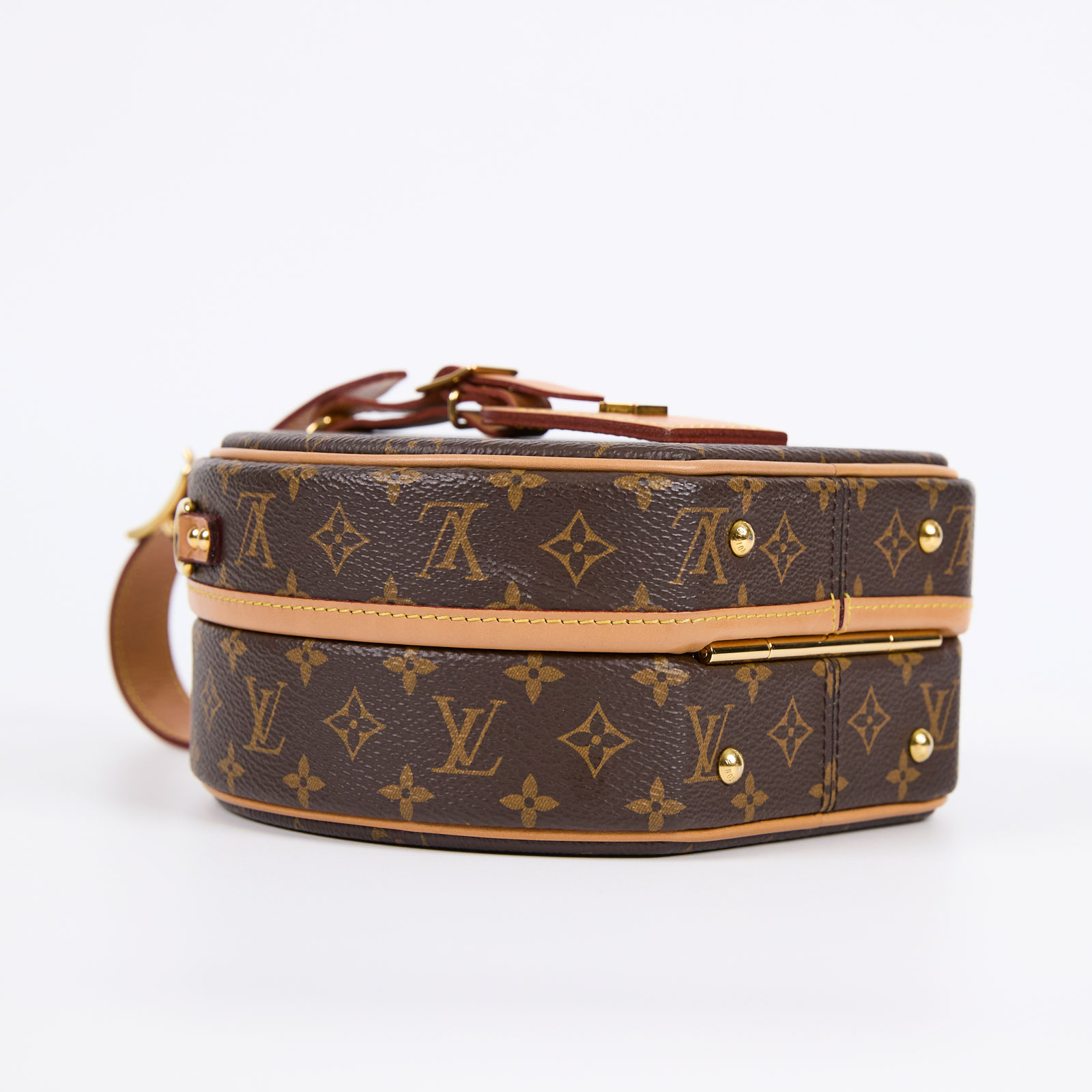 路易威登 LOUIS VUITTON Petite Boite Chapeau 帆布 手提 斜背包 M43514 晶片款  背帶