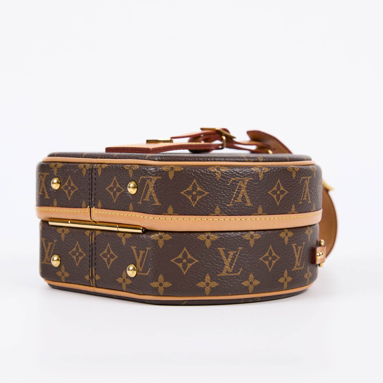 路易威登 LOUIS VUITTON Petite Boite Chapeau 帆布 手提 斜背包 M43514 晶片款  背帶