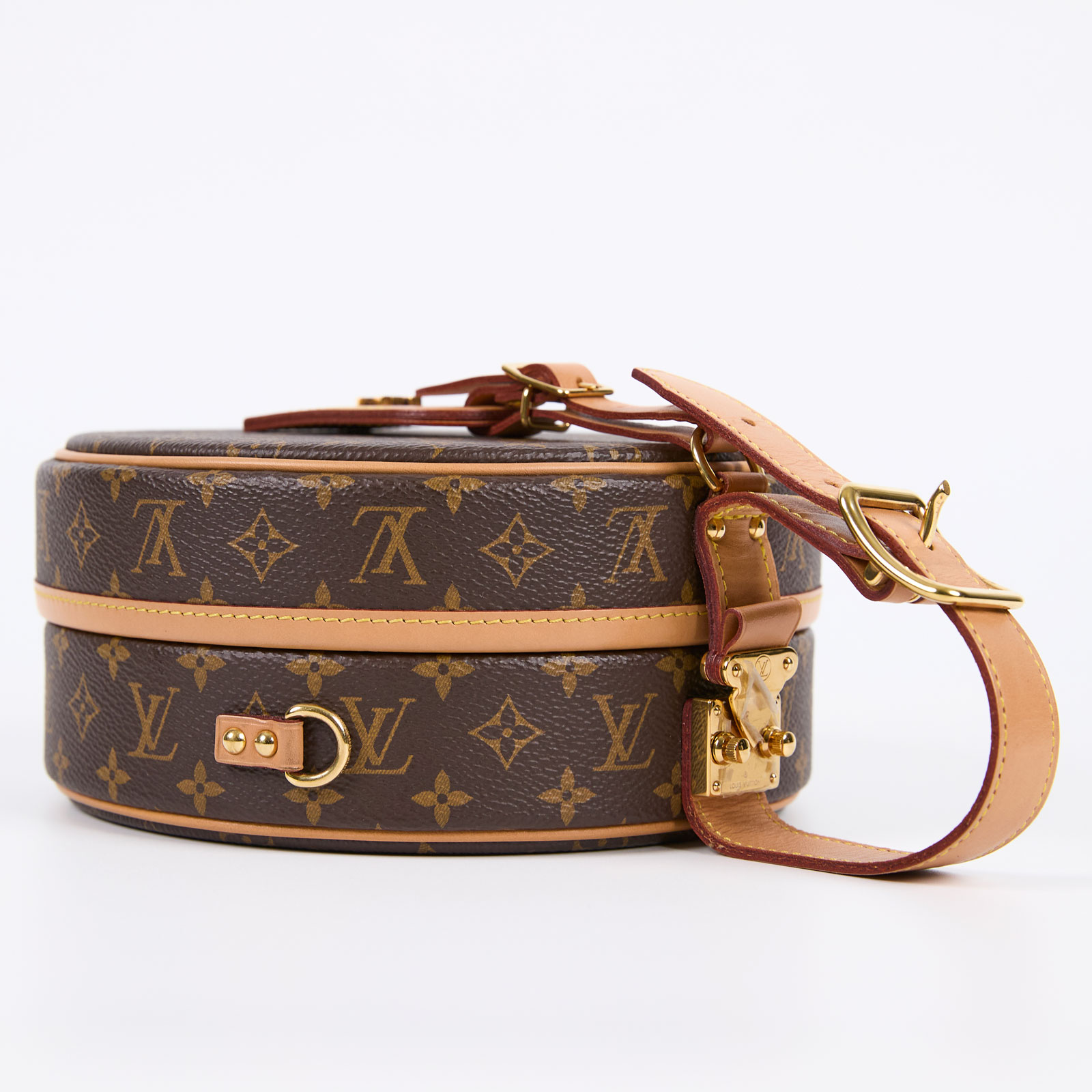 路易威登 LOUIS VUITTON Petite Boite Chapeau 帆布 手提 斜背包 M43514 晶片款  背帶