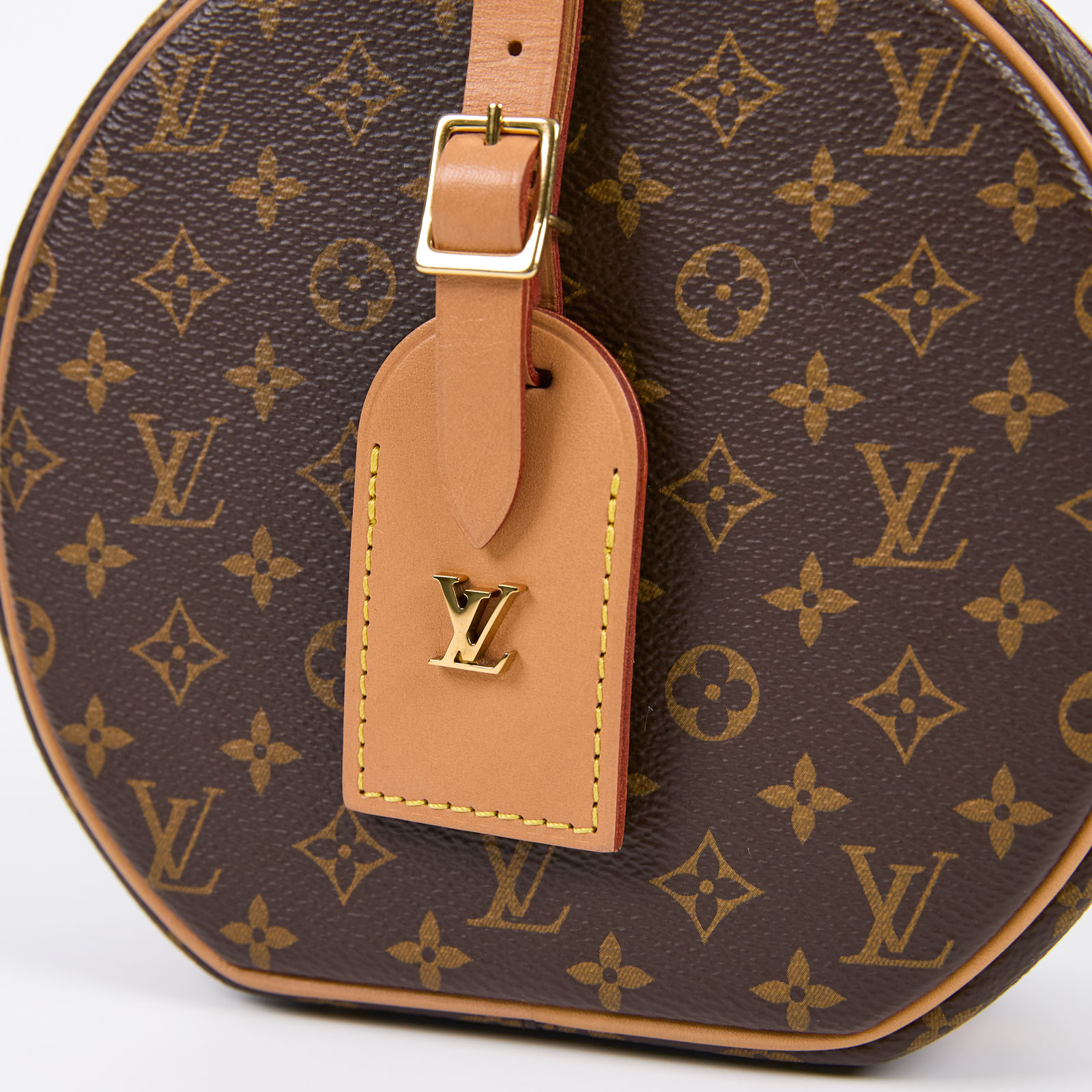 路易威登 LOUIS VUITTON Petite Boite Chapeau 帆布 手提 斜背包 M43514 晶片款  背帶