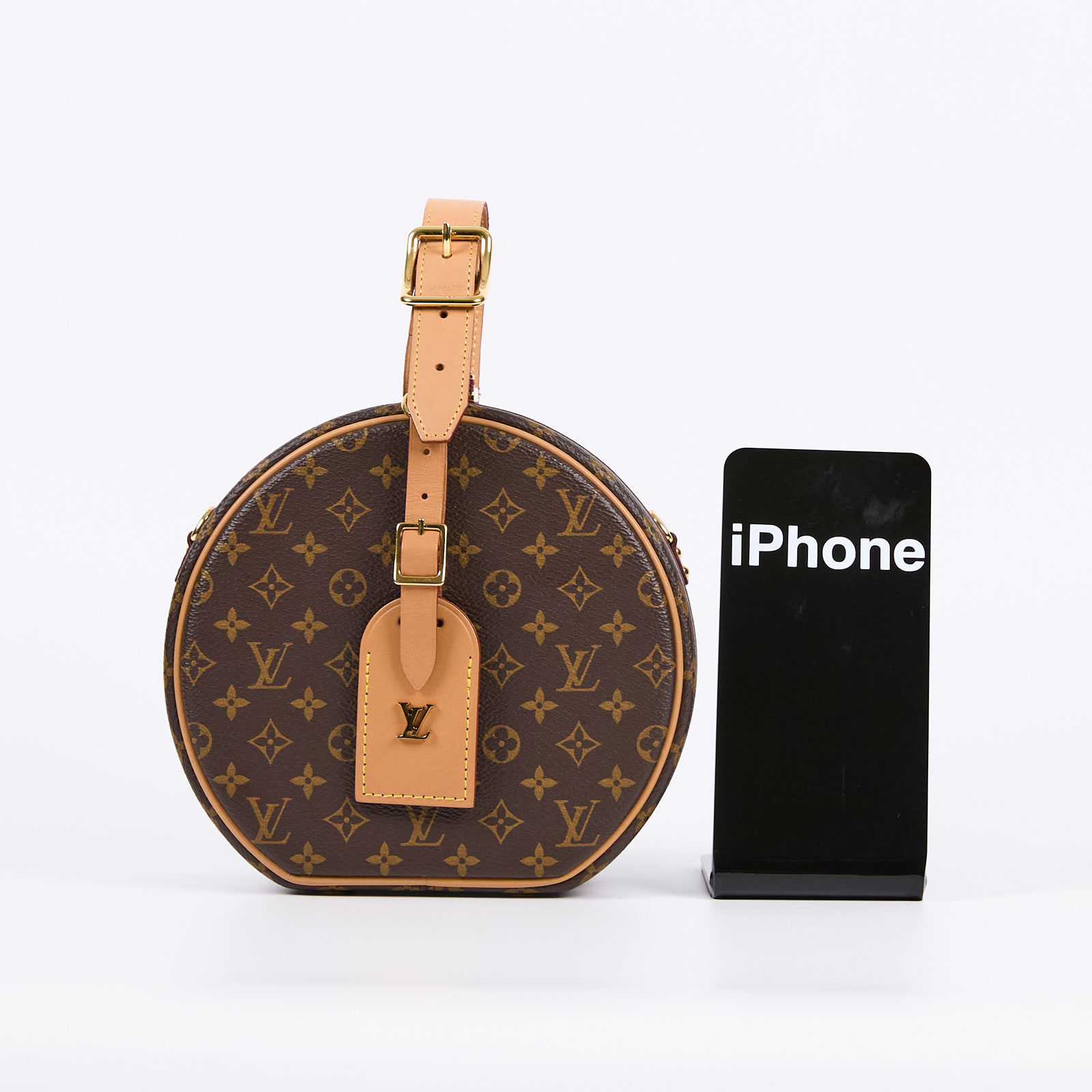 路易威登 LOUIS VUITTON Petite Boite Chapeau 帆布 手提 斜背包 M43514 晶片款  背帶