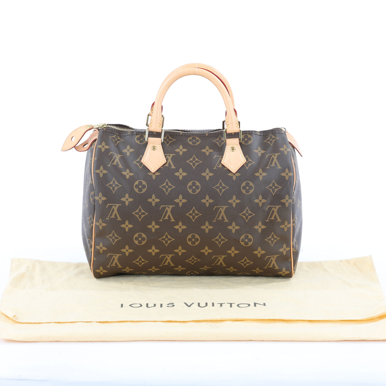 路易威登 LOUIS VUITTON Speedy 30 舊款 手提波士頓包 經典帆布 M41526 原花SPEEDY 30 防塵袋/鎖組