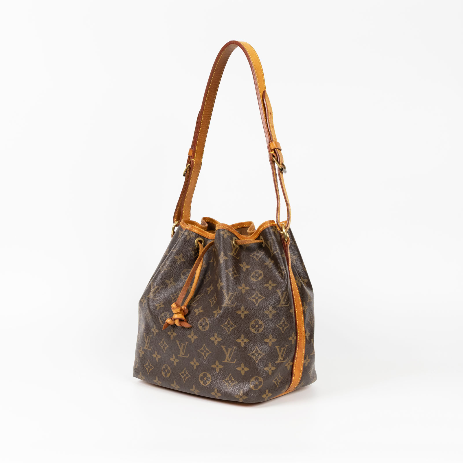 路易威登 LOUIS VUITTON Petit Noé 原花 束口水桶包 M40818 原花PETIT NOE 防塵袋