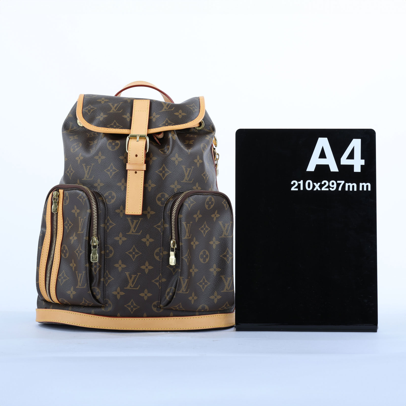 路易威登 LOUIS VUITTON Bosphore 後背包 經典帆布 M40107 ☆原花掀蓋束口後背包 無附屬品