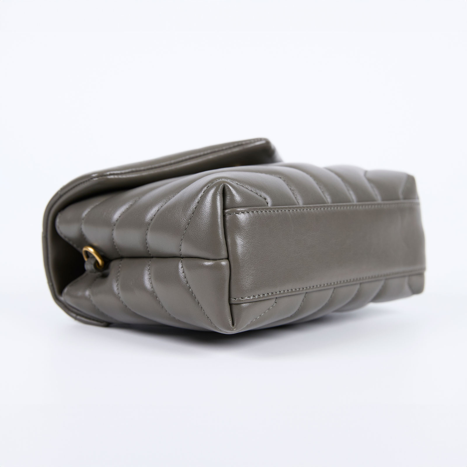 聖羅蘭 YSL SAINT LAURENT Loulou 絎縫 皮革 TOY 手袋 678401DV706 灰綠LOU LOU TOY 防塵袋