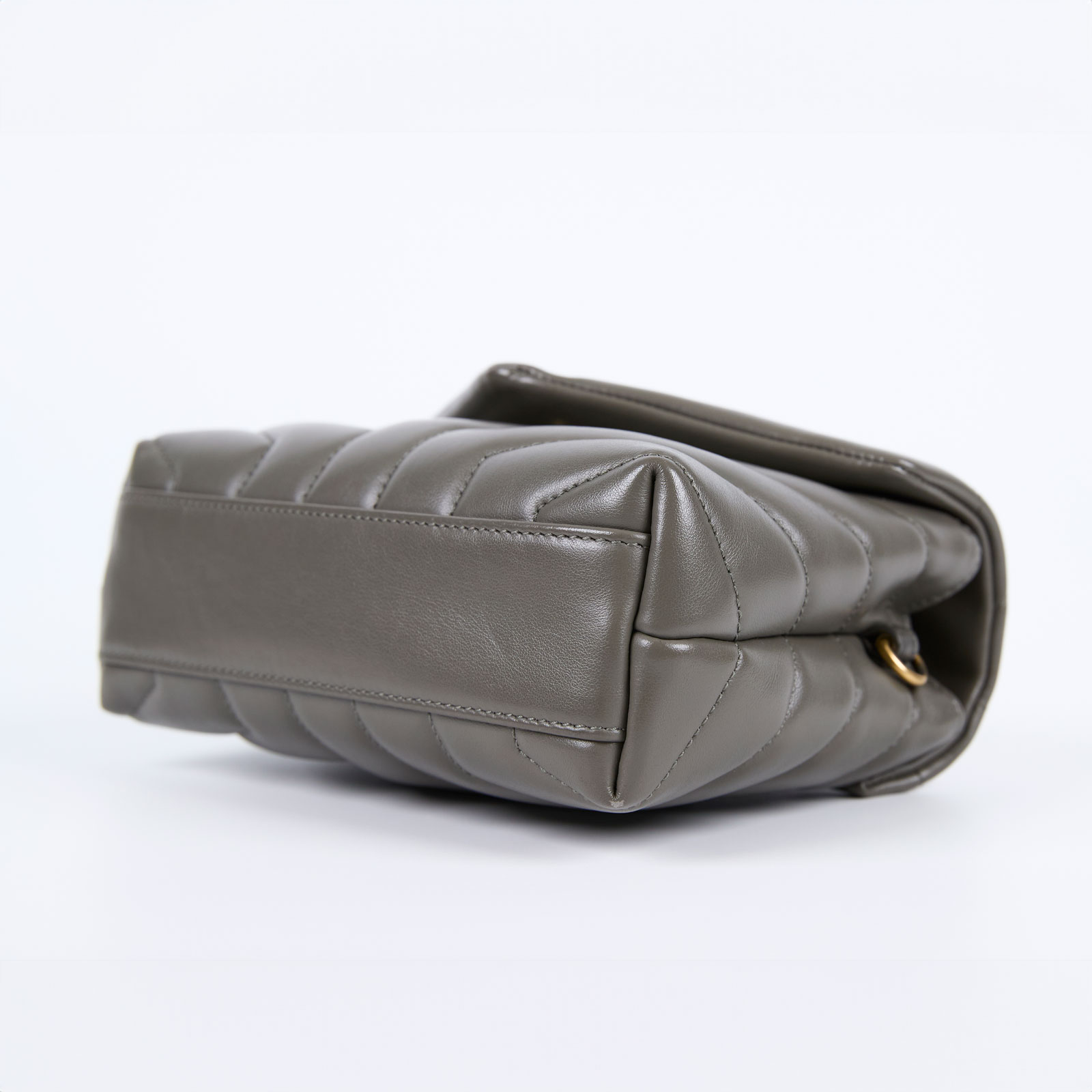 聖羅蘭 YSL SAINT LAURENT Loulou 絎縫 皮革 TOY 手袋 678401DV706 灰綠LOU LOU TOY 防塵袋
