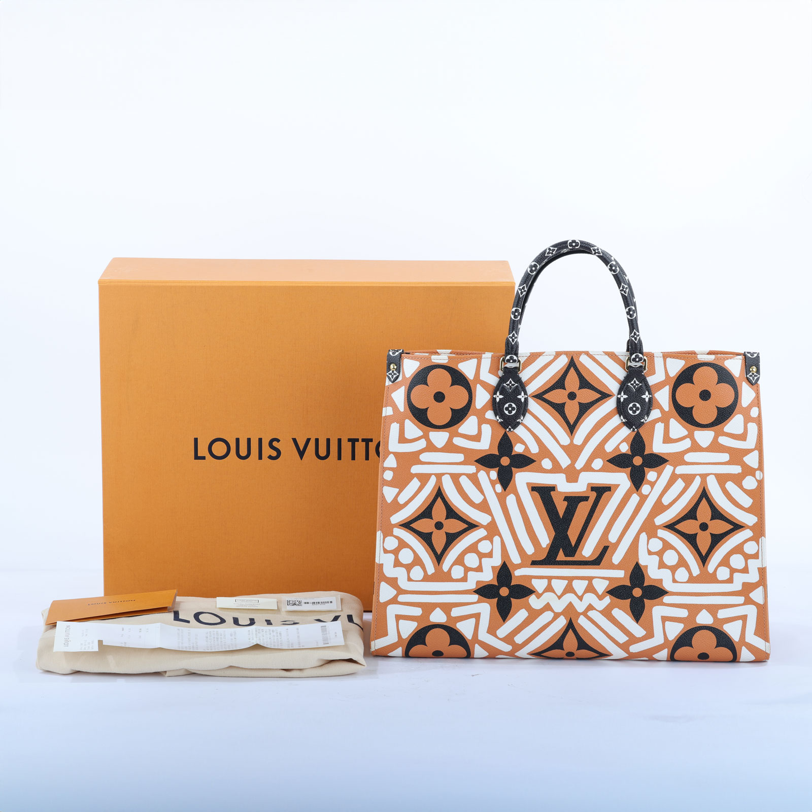 路易威登 LOUIS VUITTON Onthego GM 壓花皮革 手提肩背 托特包 M45359 晶片款  原廠盒子/防塵袋/購買證明