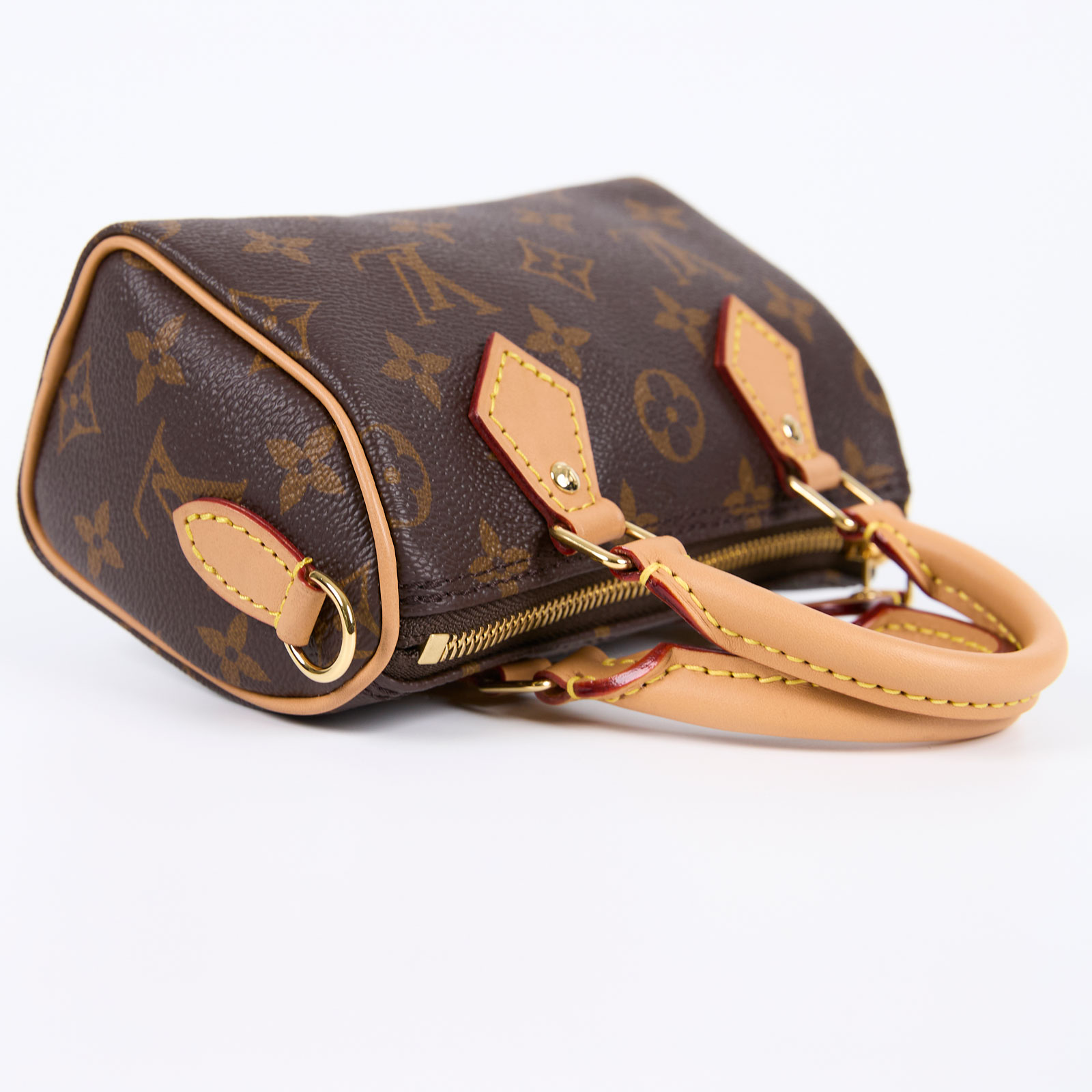 路易威登 LOUIS VUITTON Nano Speedy 原花 手提 肩背包 M81085 原花NANO SPEEDY 原廠盒子/防塵袋/背帶