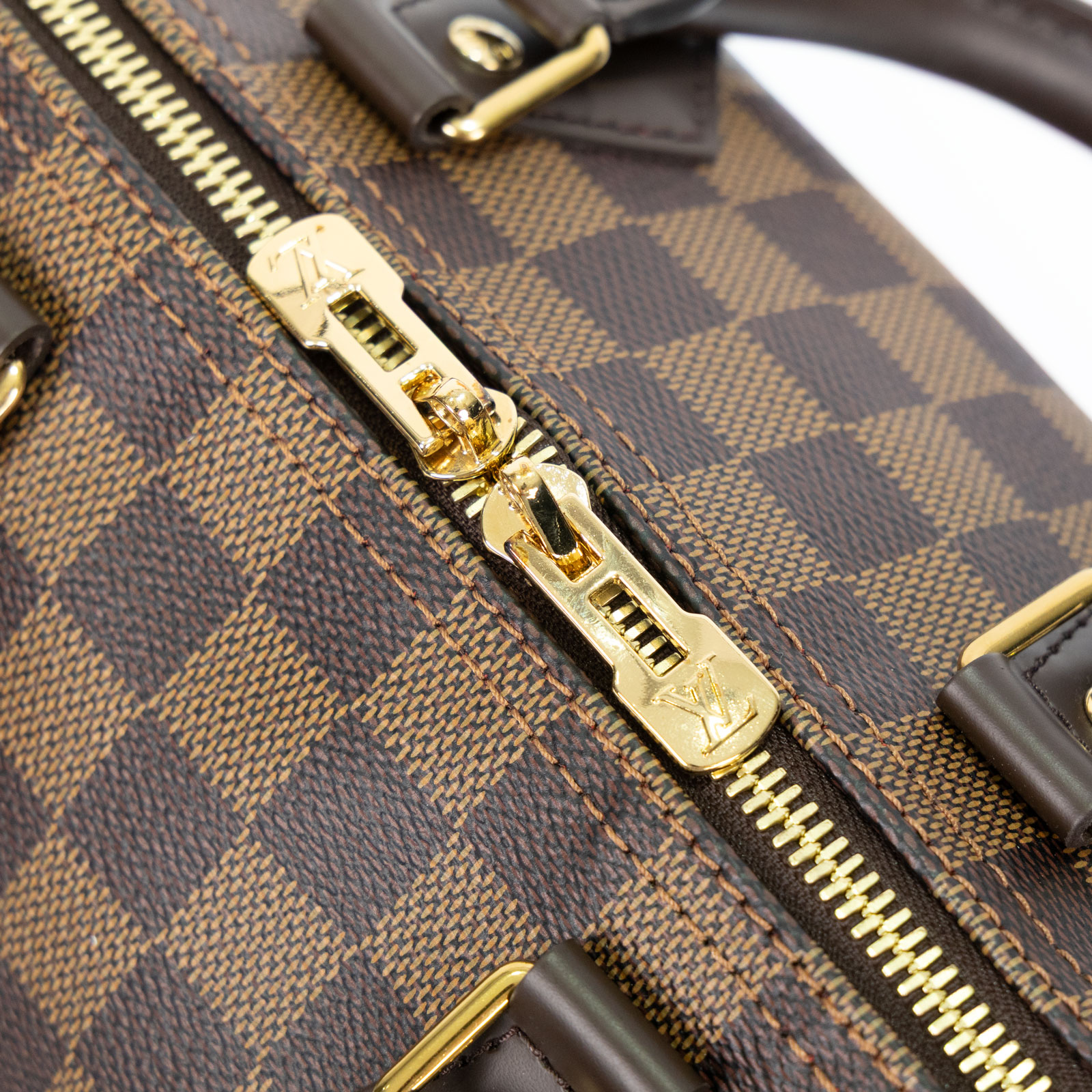 路易威登 LOUIS VUITTON Speedy Bandoulière  25 棕棋盤 手提 斜背 波士頓包 N41368 晶片款  原廠盒子/防塵袋/背帶/鎖組