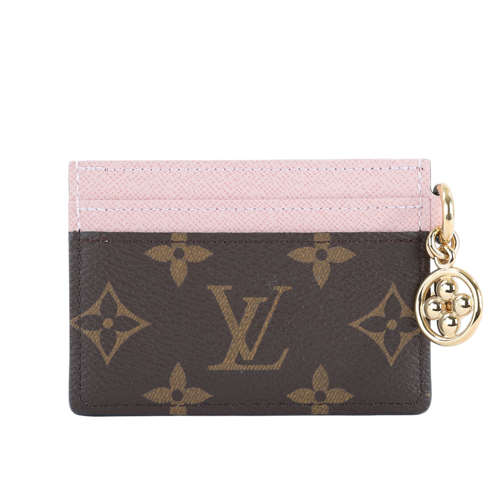 路易威登 LOUIS VUITTON LV Charms 名片夾 帆布 粉紅色 M82739 晶片款 LV Charms 名片夾 無附屬品