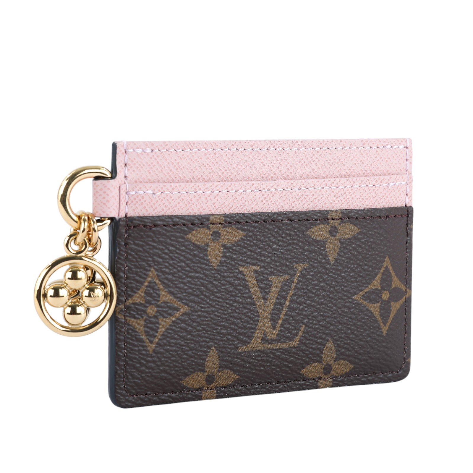 路易威登 LOUIS VUITTON LV Charms 名片夾 帆布 粉紅色 M82739 晶片款 LV Charms 名片夾 無附屬品