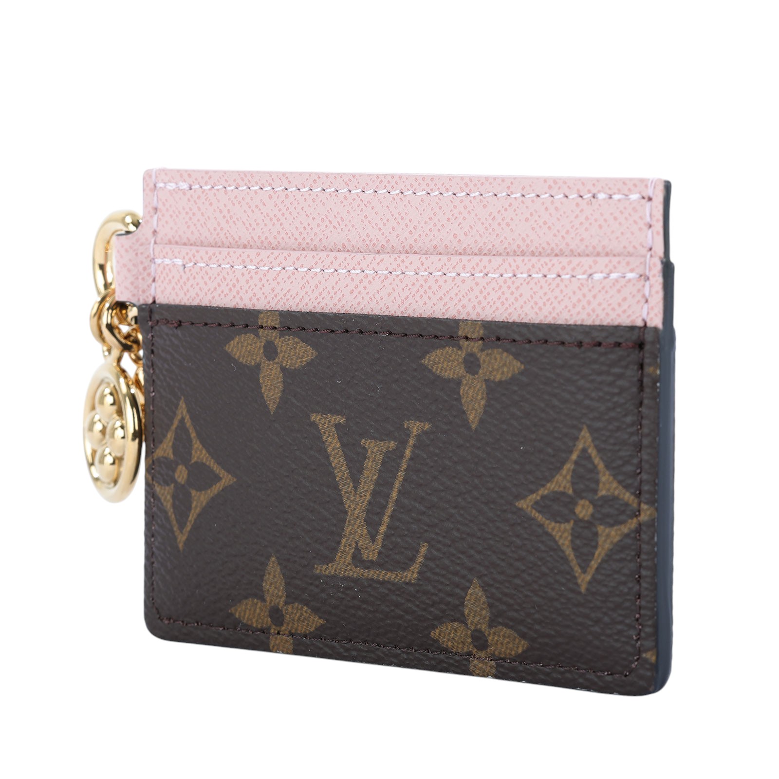 路易威登 LOUIS VUITTON LV Charms 名片夾 帆布 粉紅色 M82739 晶片款 LV Charms 名片夾 無附屬品
