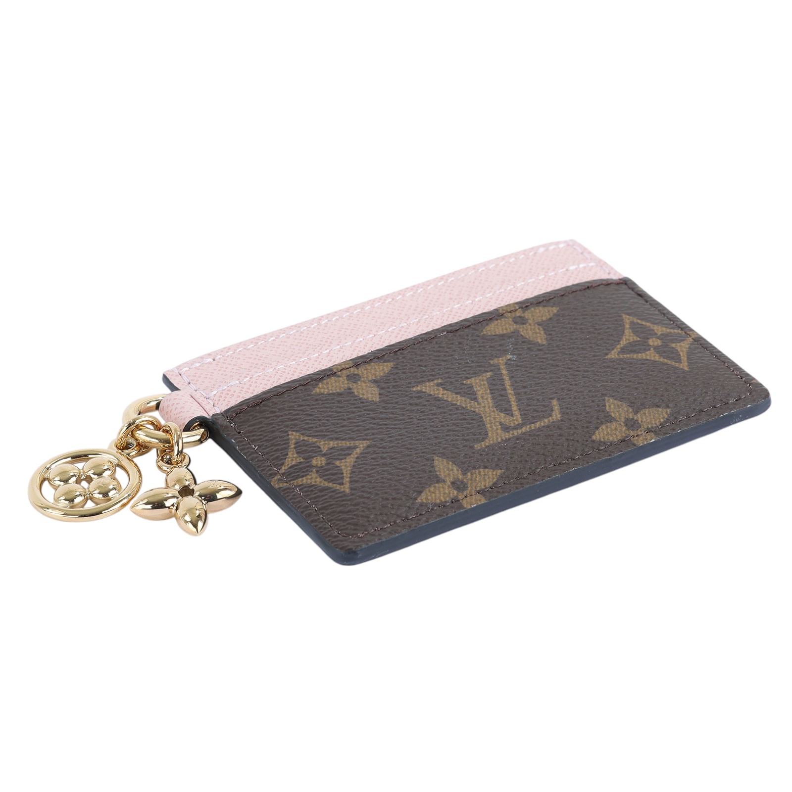 路易威登 LOUIS VUITTON LV Charms 名片夾 帆布 粉紅色 M82739 晶片款 LV Charms 名片夾 無附屬品