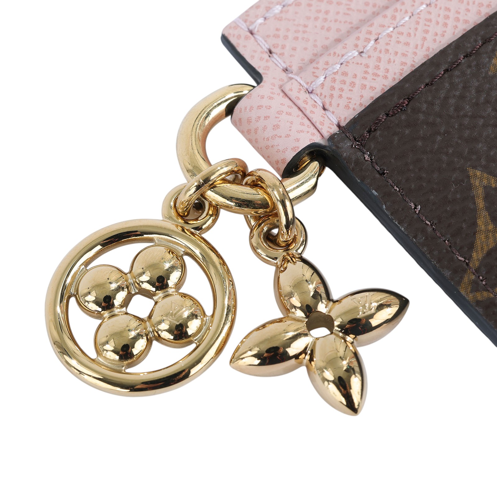 路易威登 LOUIS VUITTON LV Charms 名片夾 帆布 粉紅色 M82739 晶片款 LV Charms 名片夾 無附屬品