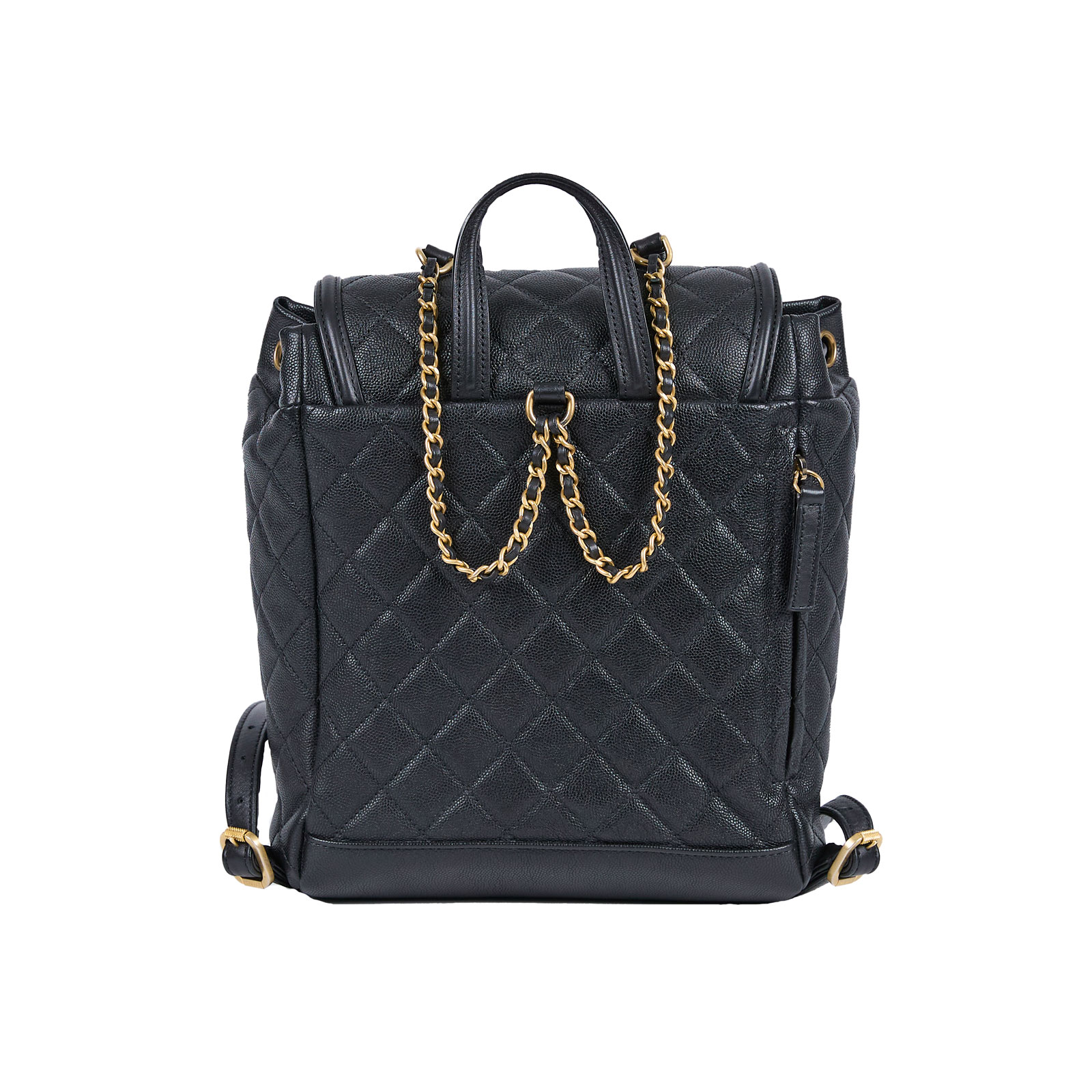 香奈兒 CHANEL Filigree Matelasse 背包  25開黑荔枝FILIGREE後背包 原廠盒子/防塵袋/保證卡