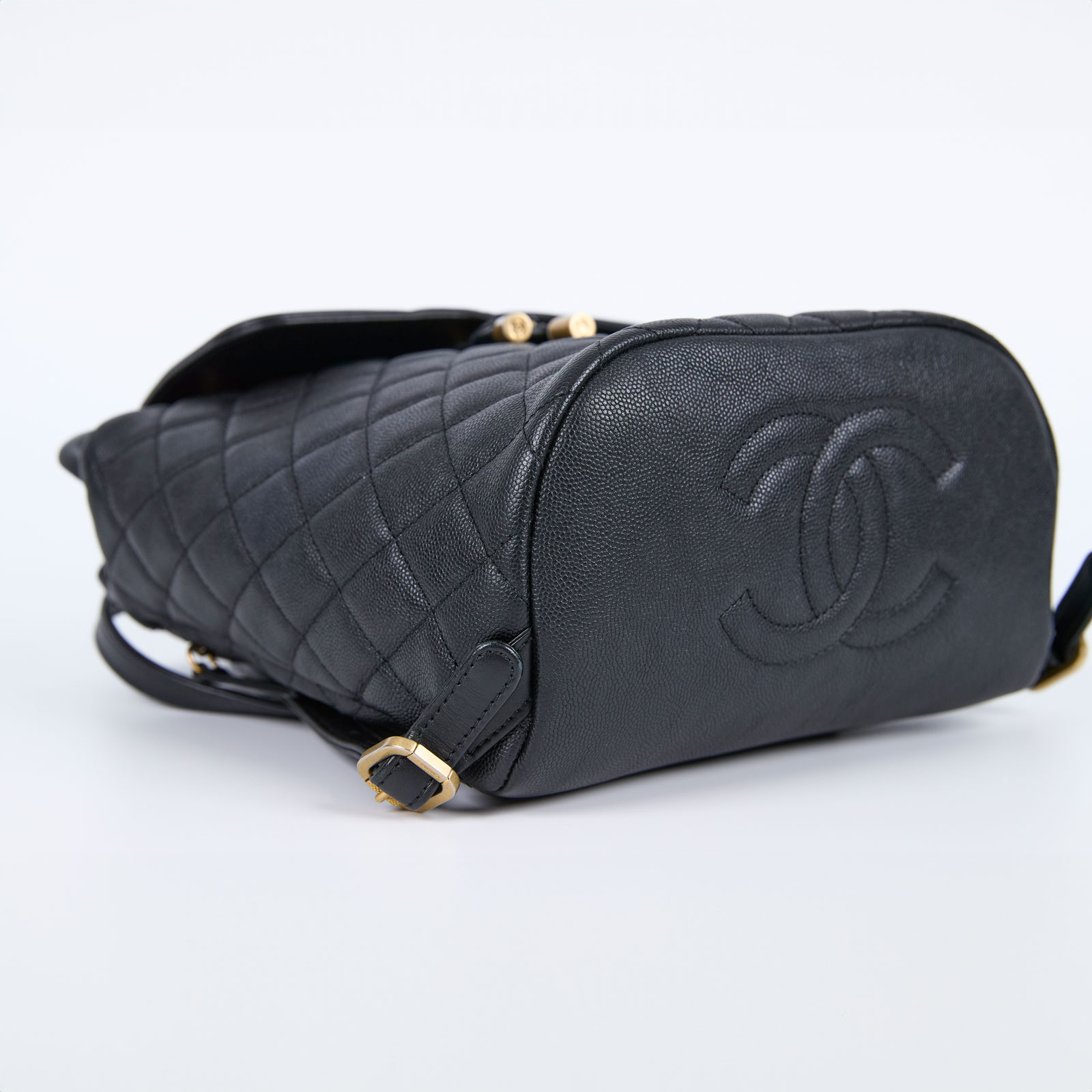 香奈兒 CHANEL Filigree Matelasse 背包  25開黑荔枝FILIGREE後背包 原廠盒子/防塵袋/保證卡