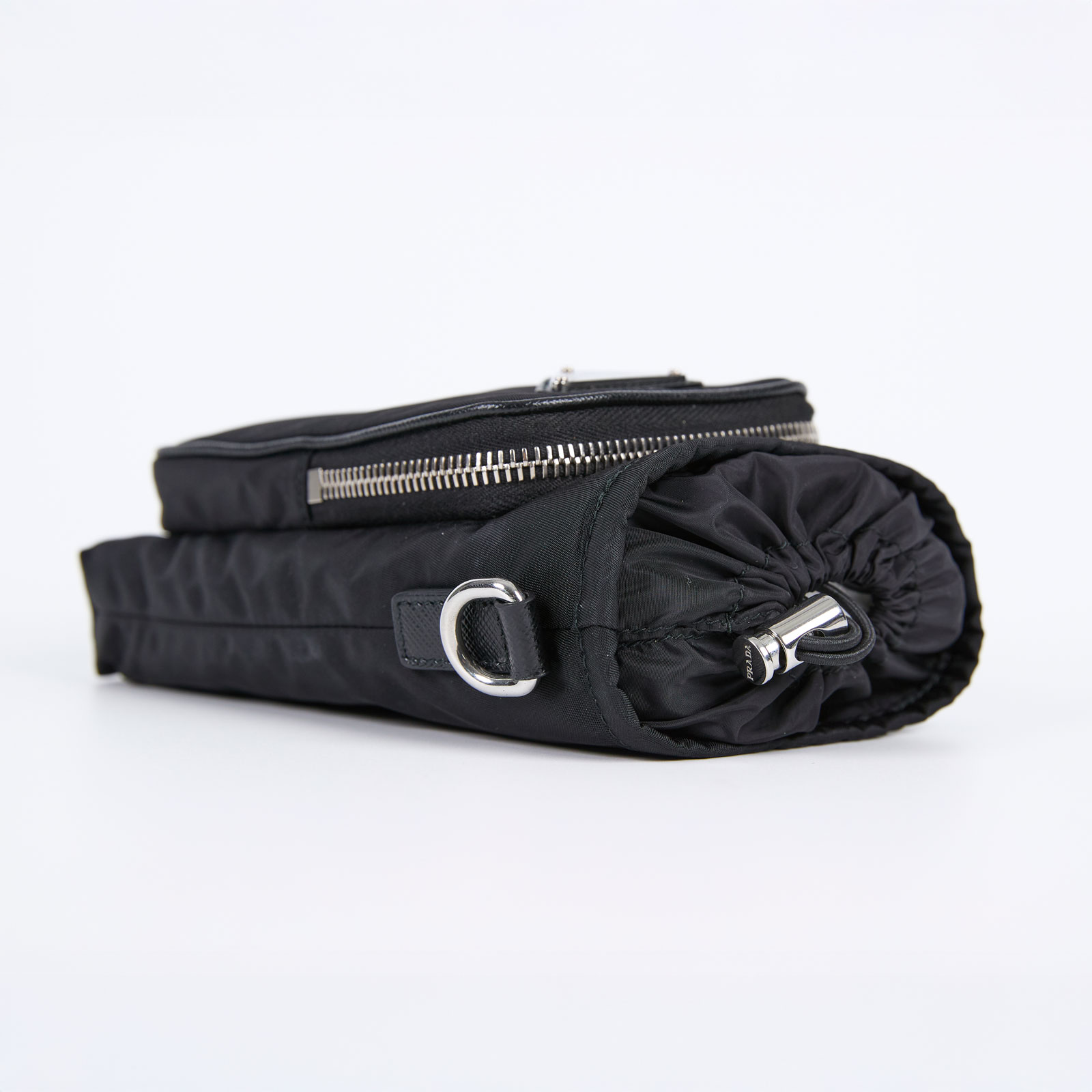 普拉達 PRADA Re-Nylon 智能手機保護套 2ZH155_2DMI 黑尼龍手機包 原廠盒子/保證卡