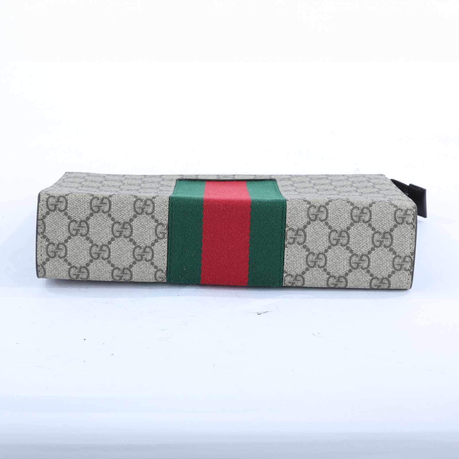 古馳 GUCCI GG 手拿包 475316 棕GG手拿包 防塵袋