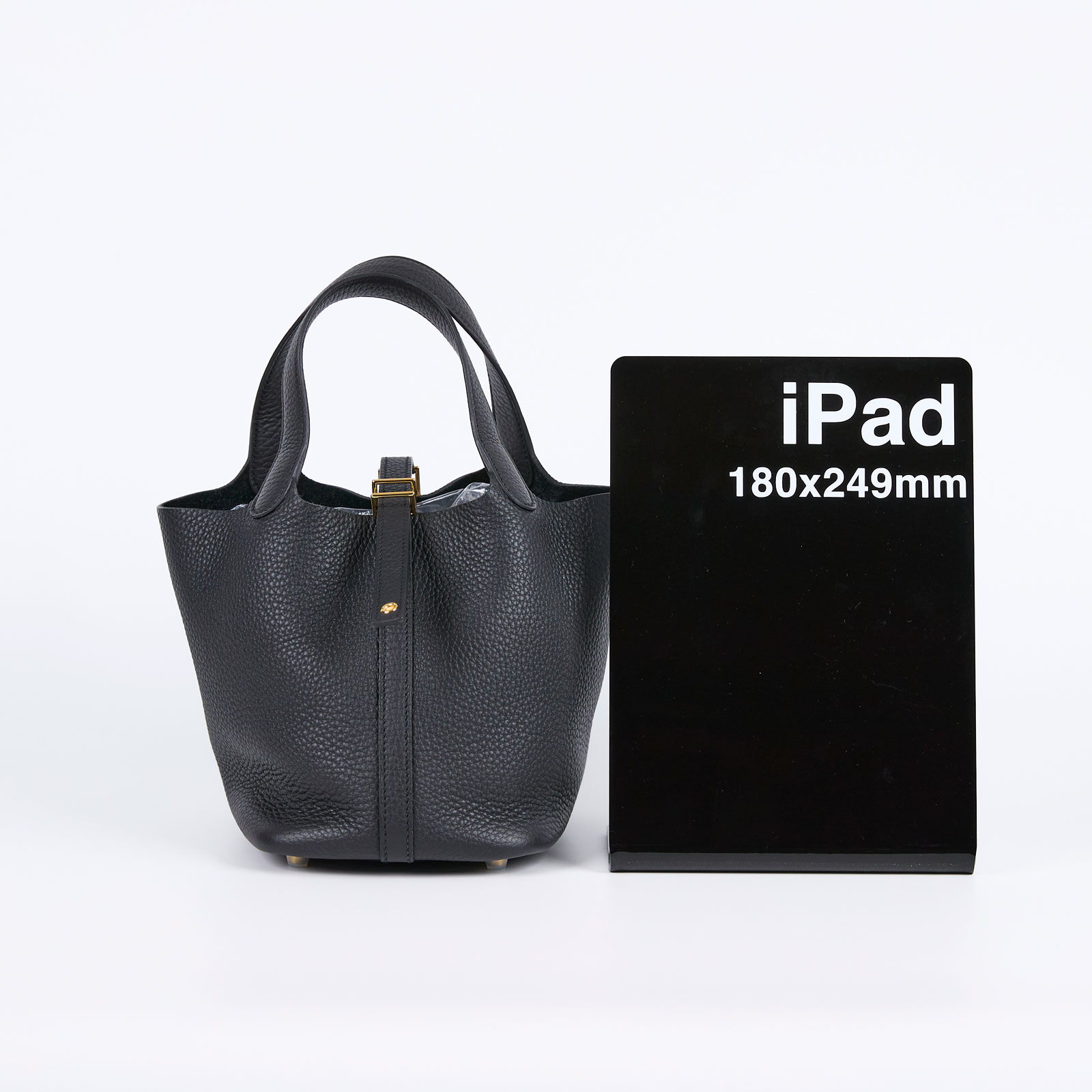 愛馬仕 Hermès Picotin Lock 18 菜籃子包 PT18 W刻 黑金PICOTIN18 原廠盒子/防塵袋/購買證明/鎖組