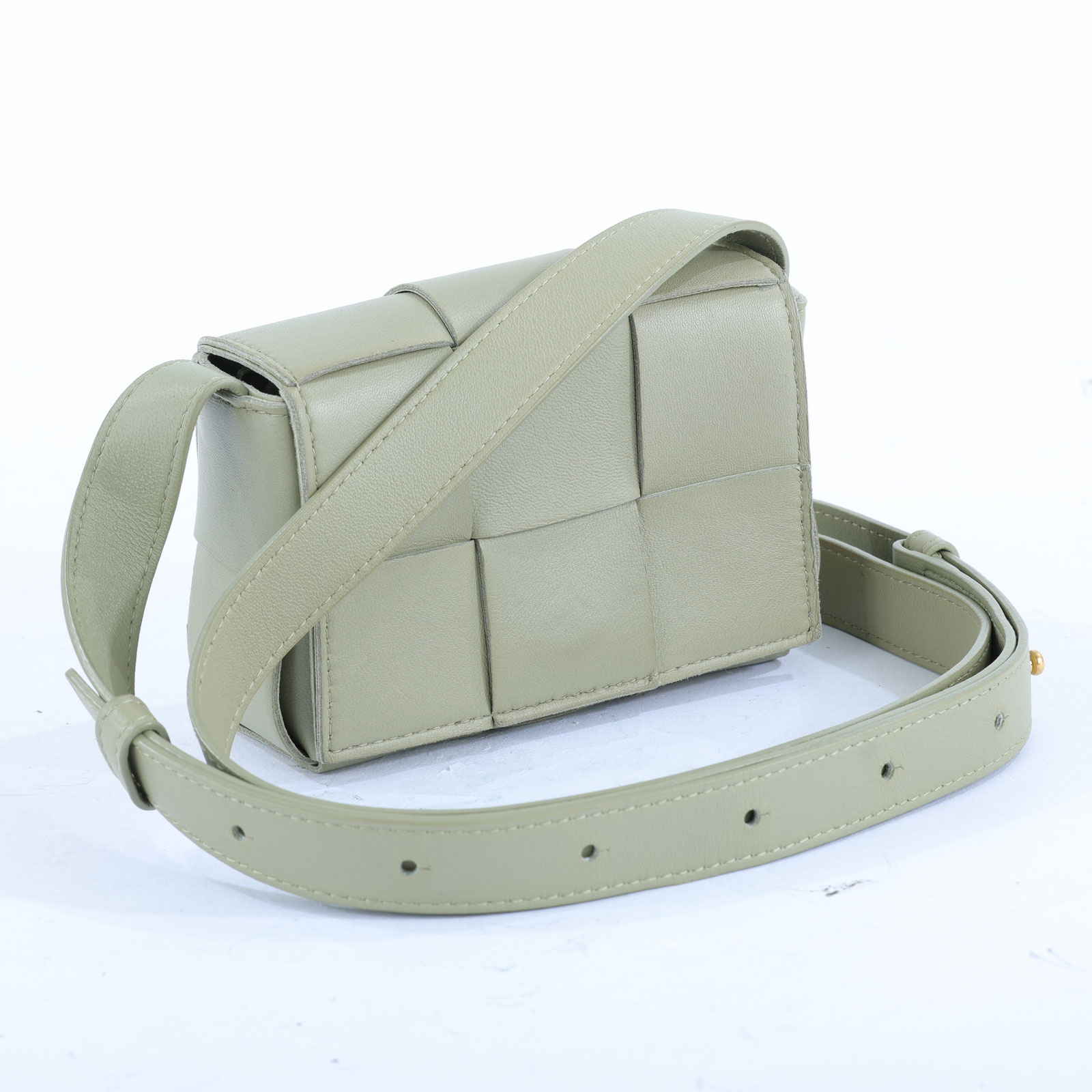 寶緹嘉 BOTTEGA VENETA Cassette 斜背包 666688 綠CANDY CASSETTE 防塵袋