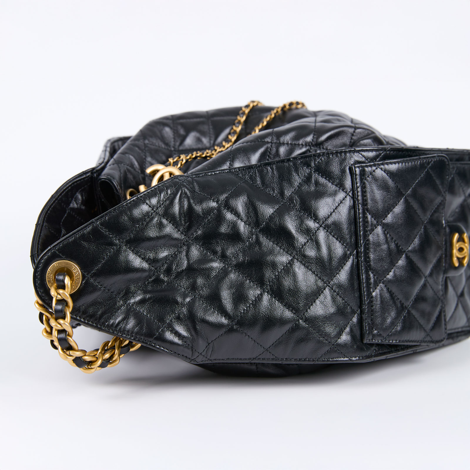 香奈兒 CHANEL 25 中型包 AS5311 晶片款 黑牛25包 中號 無附屬品