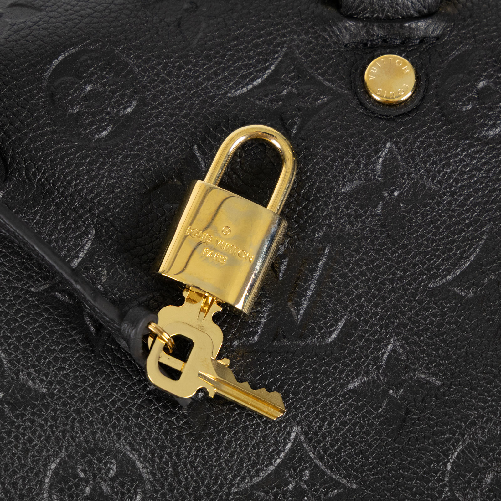 路易威登 LOUIS VUITTON Speedy Bandoulière 30 波士頓包 壓紋皮革 黑色 M41028  購買證明/鎖組