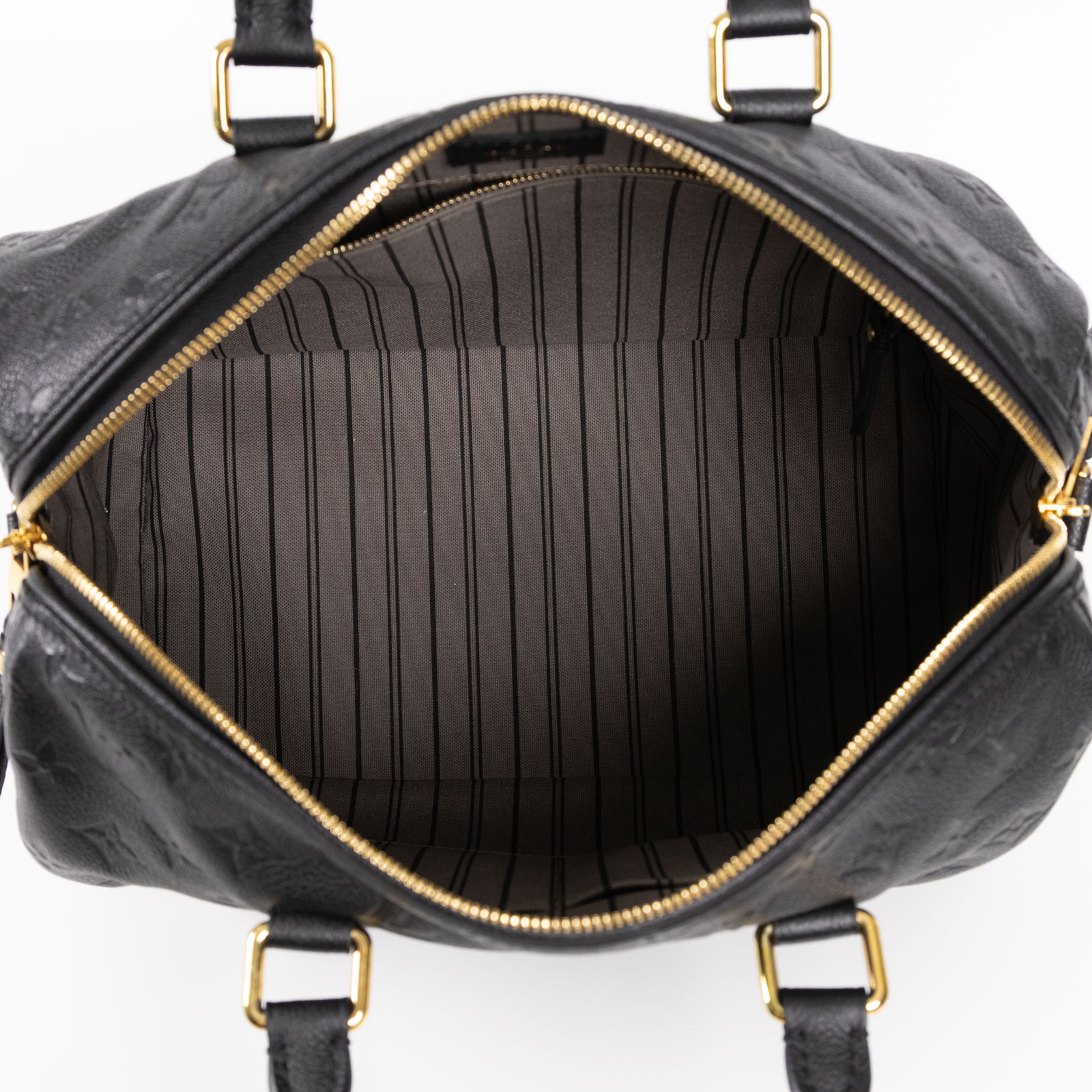 路易威登 LOUIS VUITTON Speedy Bandoulière 30 波士頓包 壓紋皮革 黑色 M41028  購買證明/鎖組