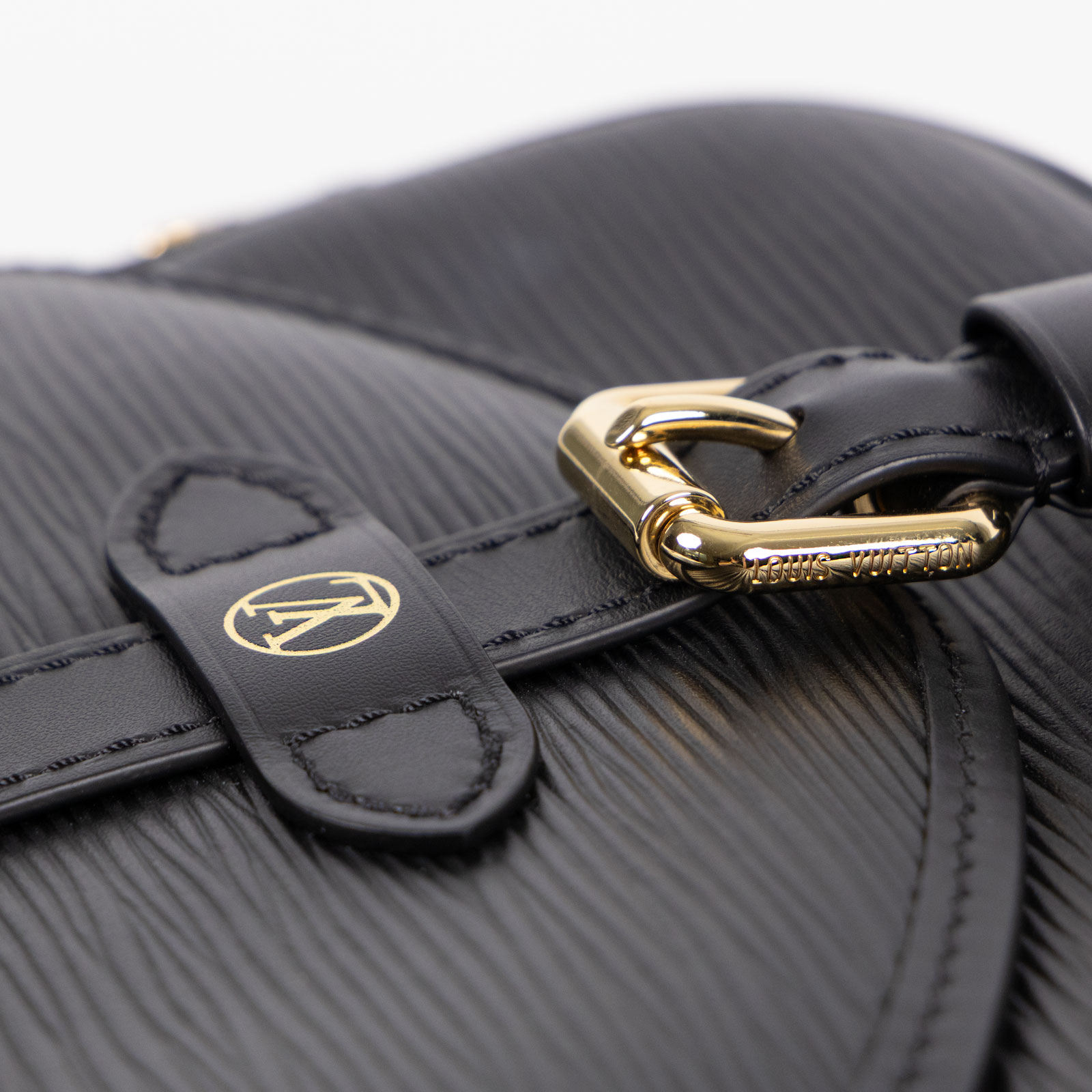 路易威登 LOUIS VUITTON Saumur BB  黑色 Epi紋理牛皮 手提 馬鞍斜背包 M23469 晶片款 黑EPI SAUMUR BB 無附屬品