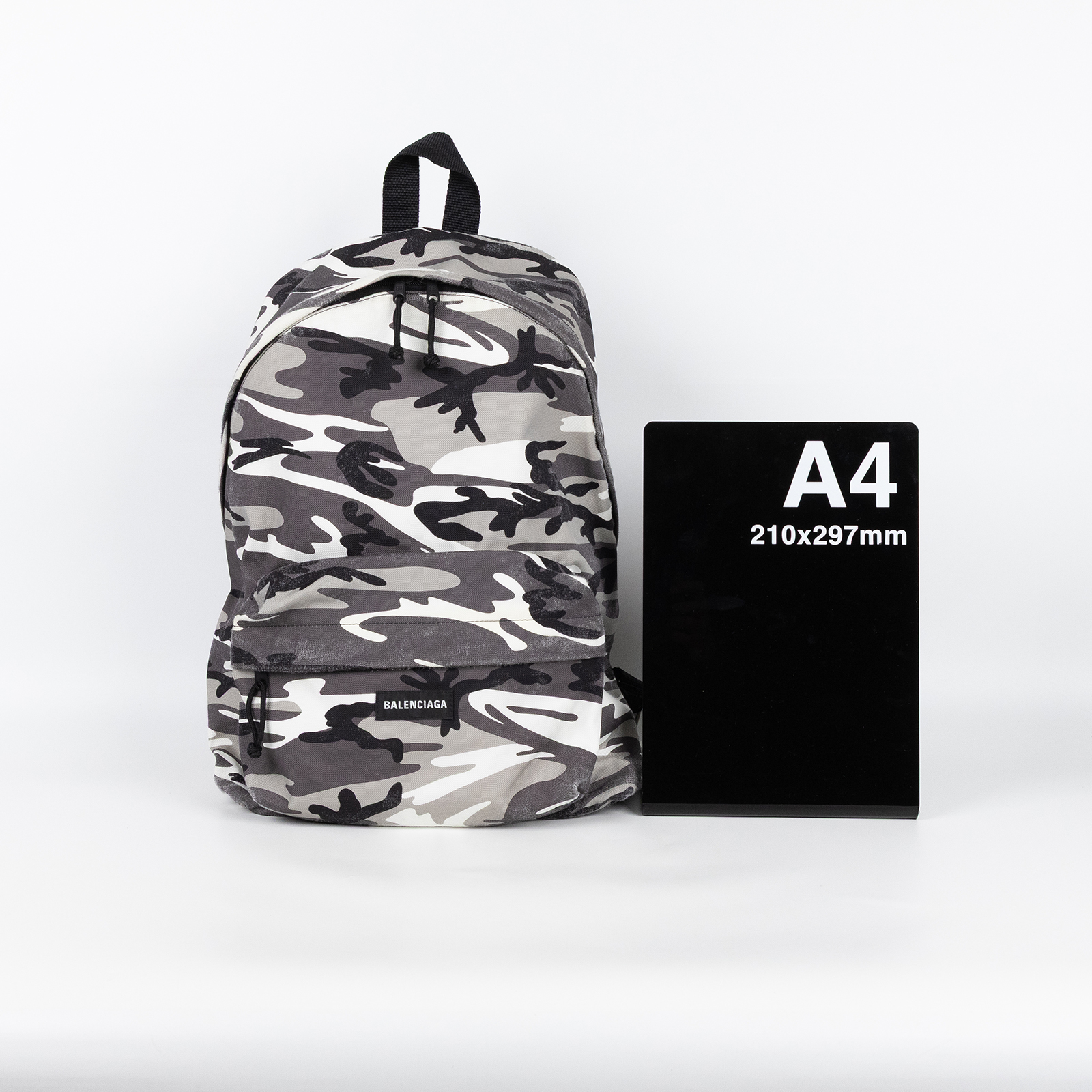 巴黎世家 BALENCIAGA Explorer 後背包 5032212AARV 灰迷彩仿舊帆布後背包 無附屬品