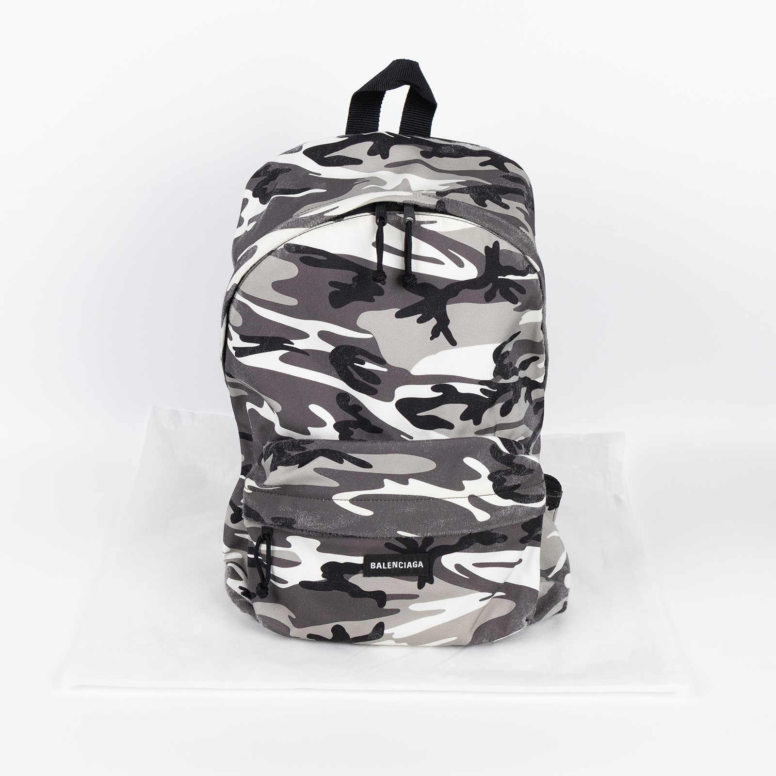 巴黎世家 BALENCIAGA Explorer 後背包 5032212AARV 灰迷彩仿舊帆布後背包 無附屬品