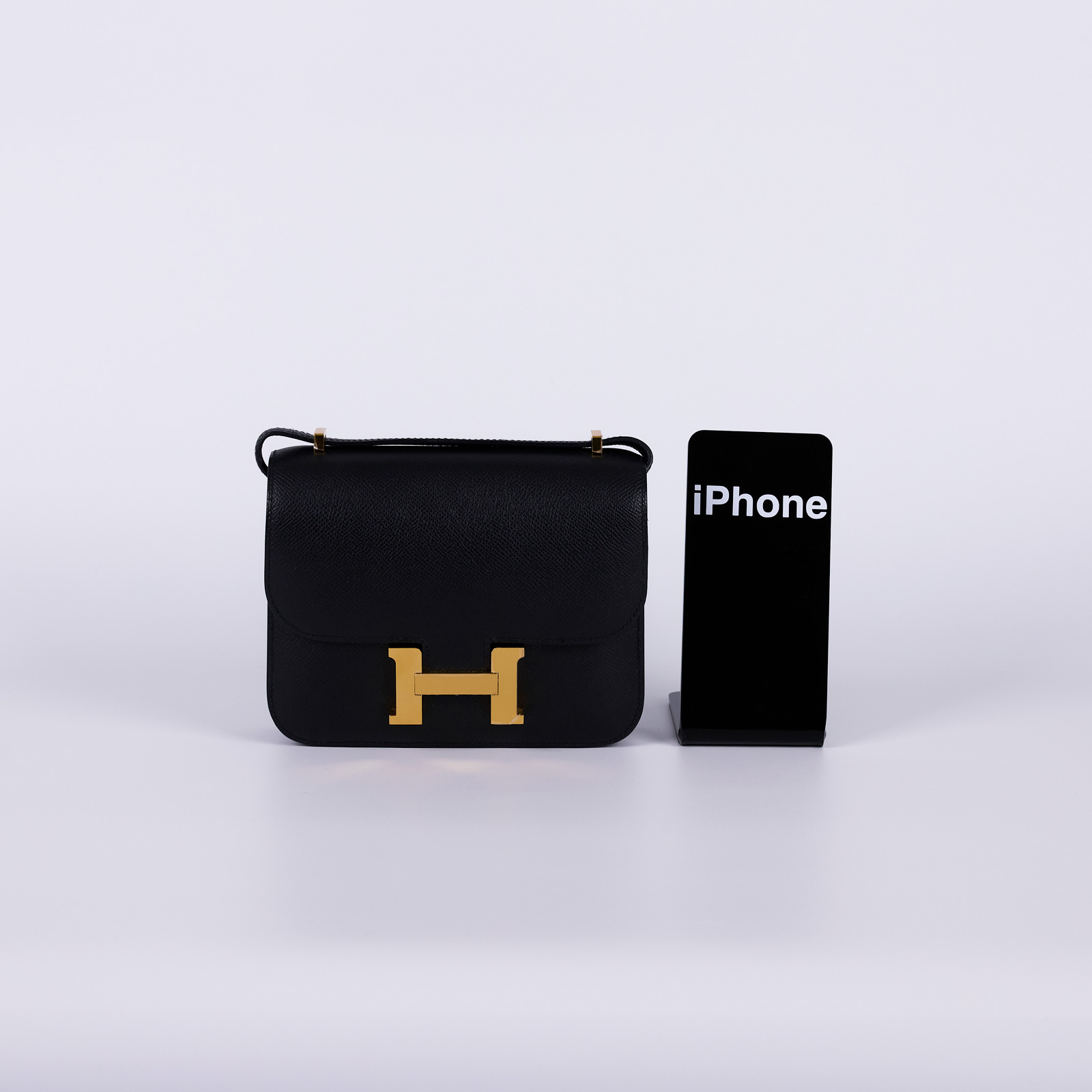 愛馬仕 Hermès Constance Bag 康康包 MIni 18 CN18 Y刻 黑金CONSTANCE MINI 防塵袋