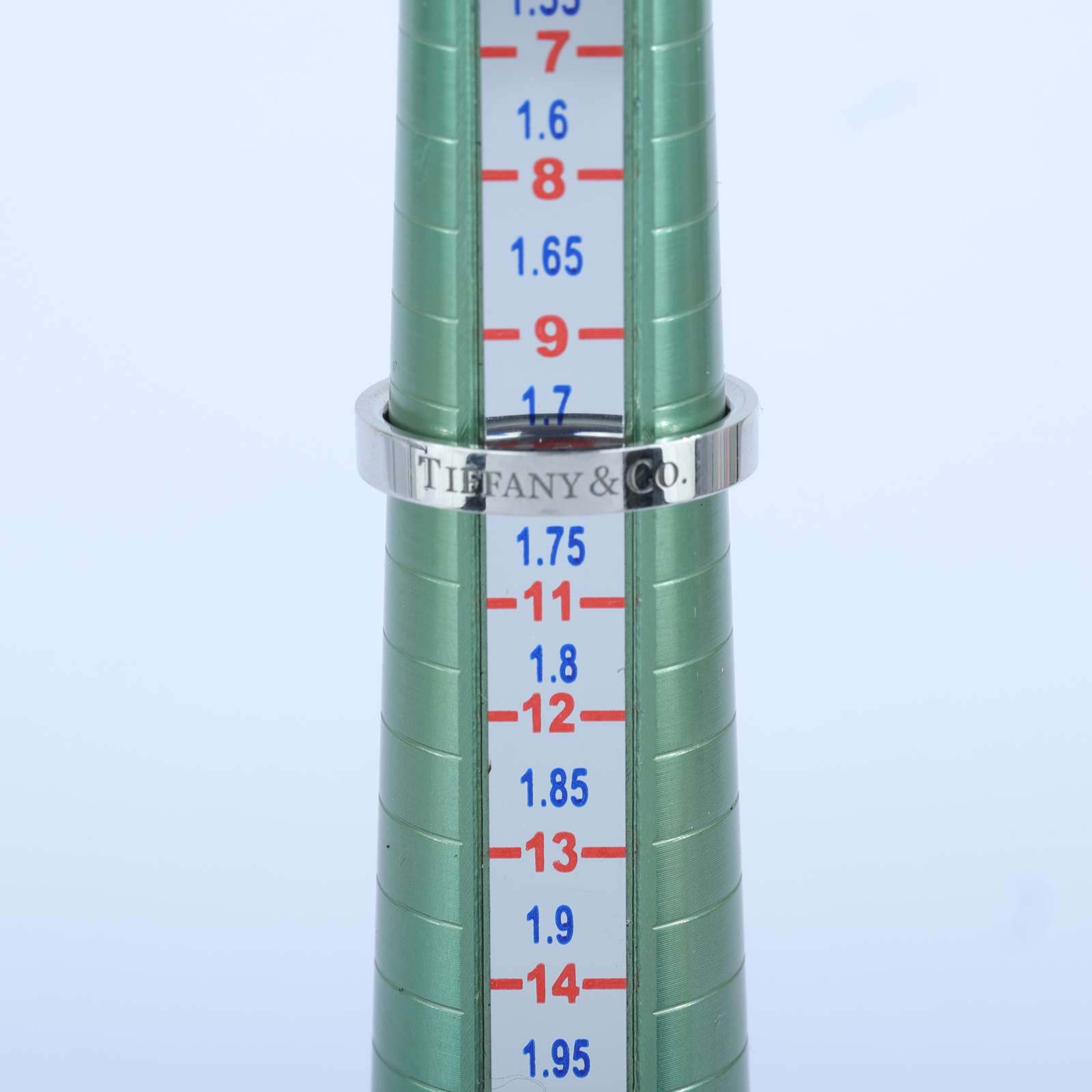 蒂芙尼 TIFFANY＆CO. Logo 戒指  PT950 LOGO戒指 原廠盒子/購買證明