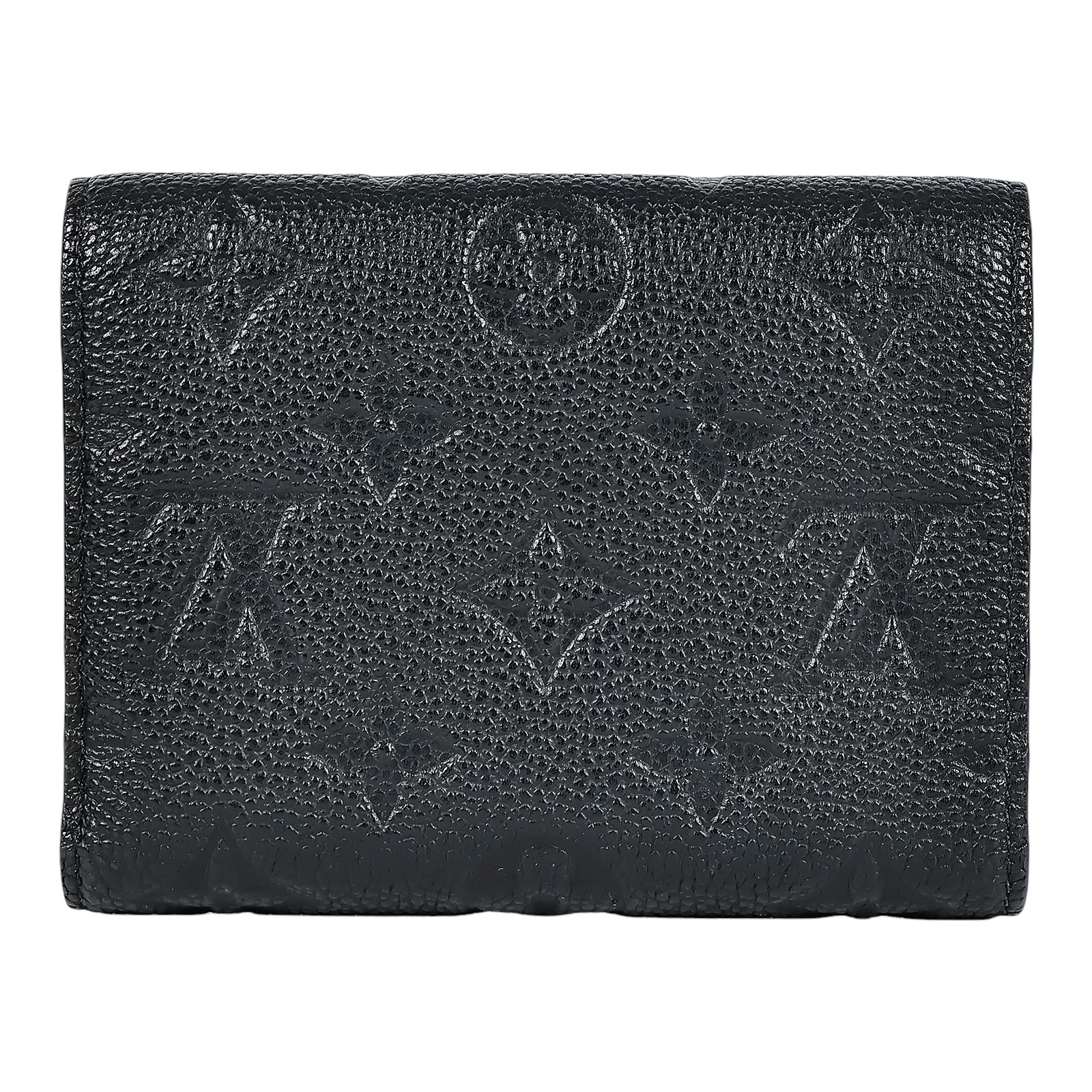 路易威登 LOUIS VUITTON Victorine 錢包 壓花牛皮 M64060 黑壓紋Victorine三折短夾 原廠盒子/防塵袋