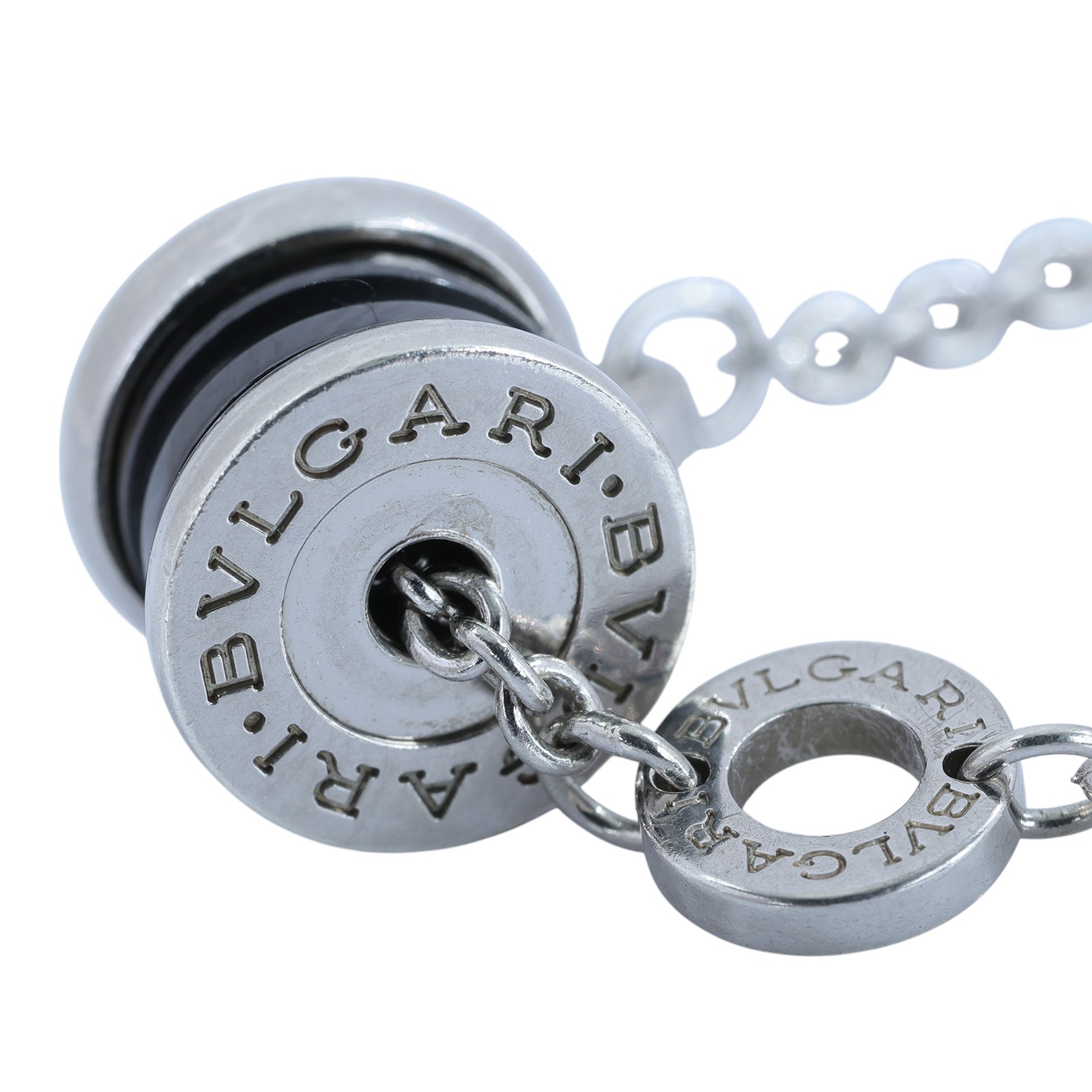 寶格麗 BVLGARI B.zero1 Save the Children 項鏈 349634 黑銀陶瓷Save the Children項鍊 保書