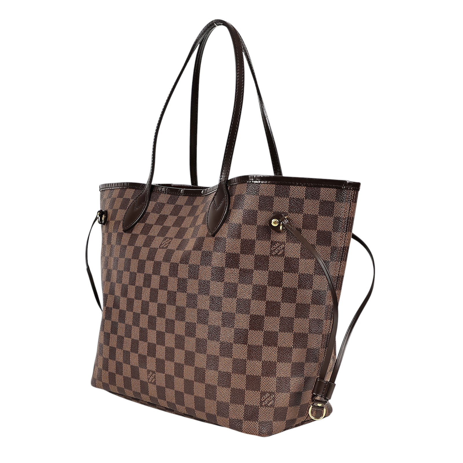 路易威登 LOUIS VUITTON 棕棋盤 Neverfull MM 托特包 N41358 咖棋盤格NEVERFULL MM 無附屬品