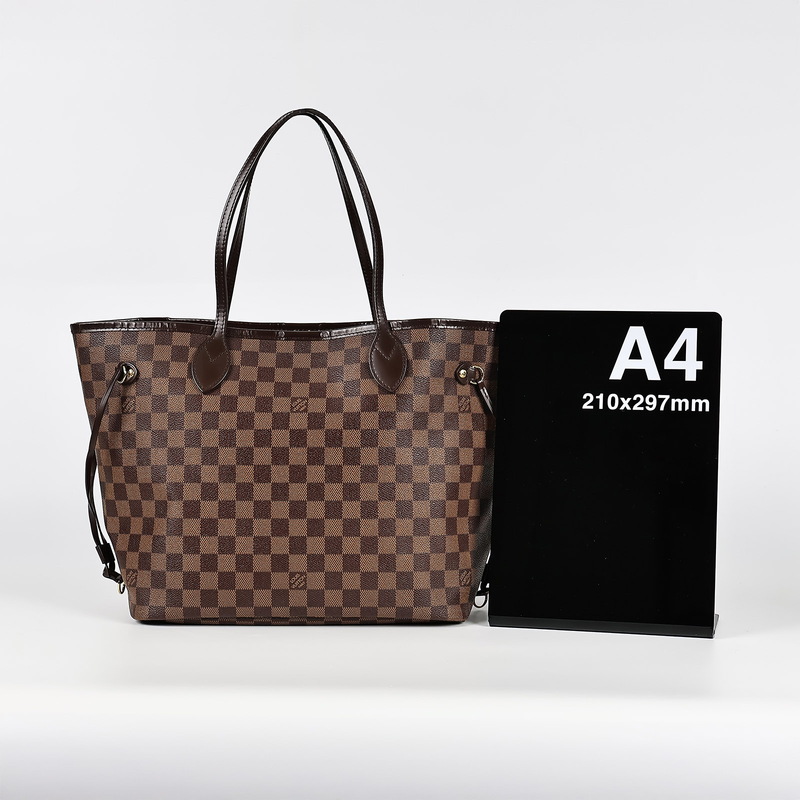 路易威登 LOUIS VUITTON 棕棋盤 Neverfull MM 托特包 N41358 咖棋盤格NEVERFULL MM 無附屬品