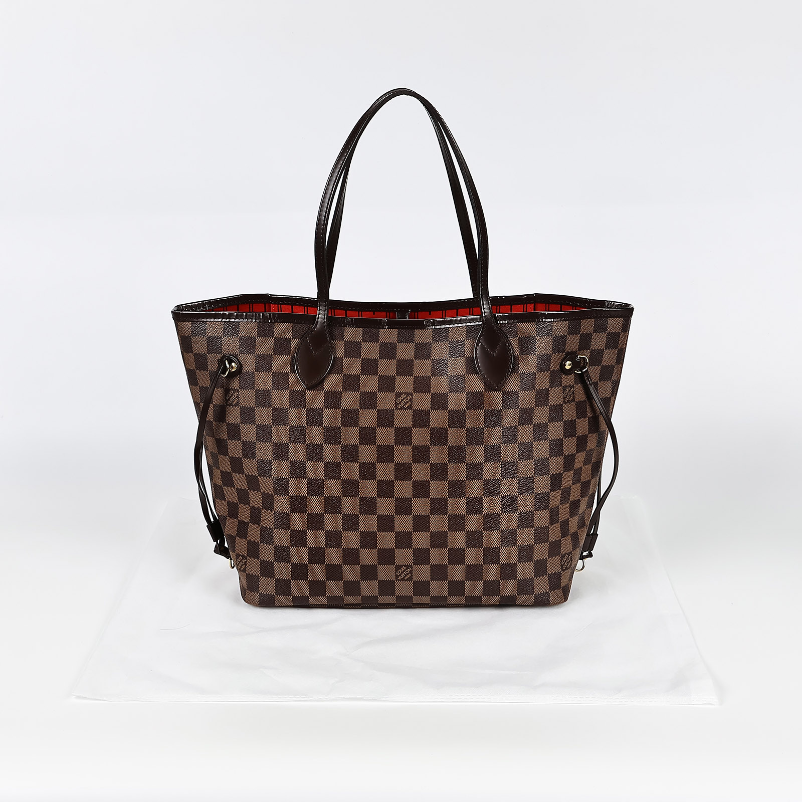 路易威登 LOUIS VUITTON 棕棋盤 Neverfull MM 托特包 N41358 咖棋盤格NEVERFULL MM 無附屬品