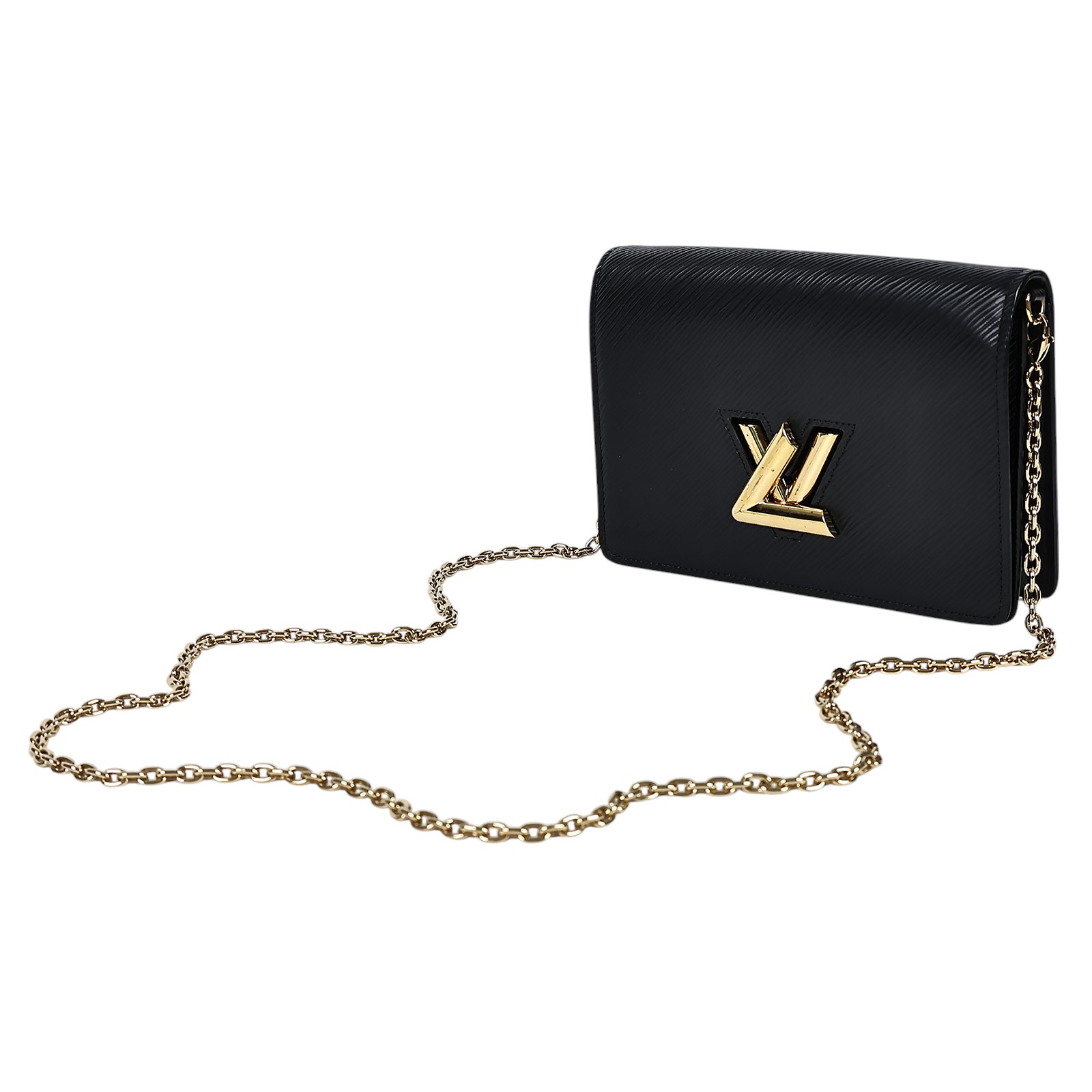 路易威登 LOUIS VUITTON LV Twist 黑金扣 鏈帶包 黑色 M68750 晶片款 黑EPI Twist WOC 原廠盒子/防塵袋/購買證明